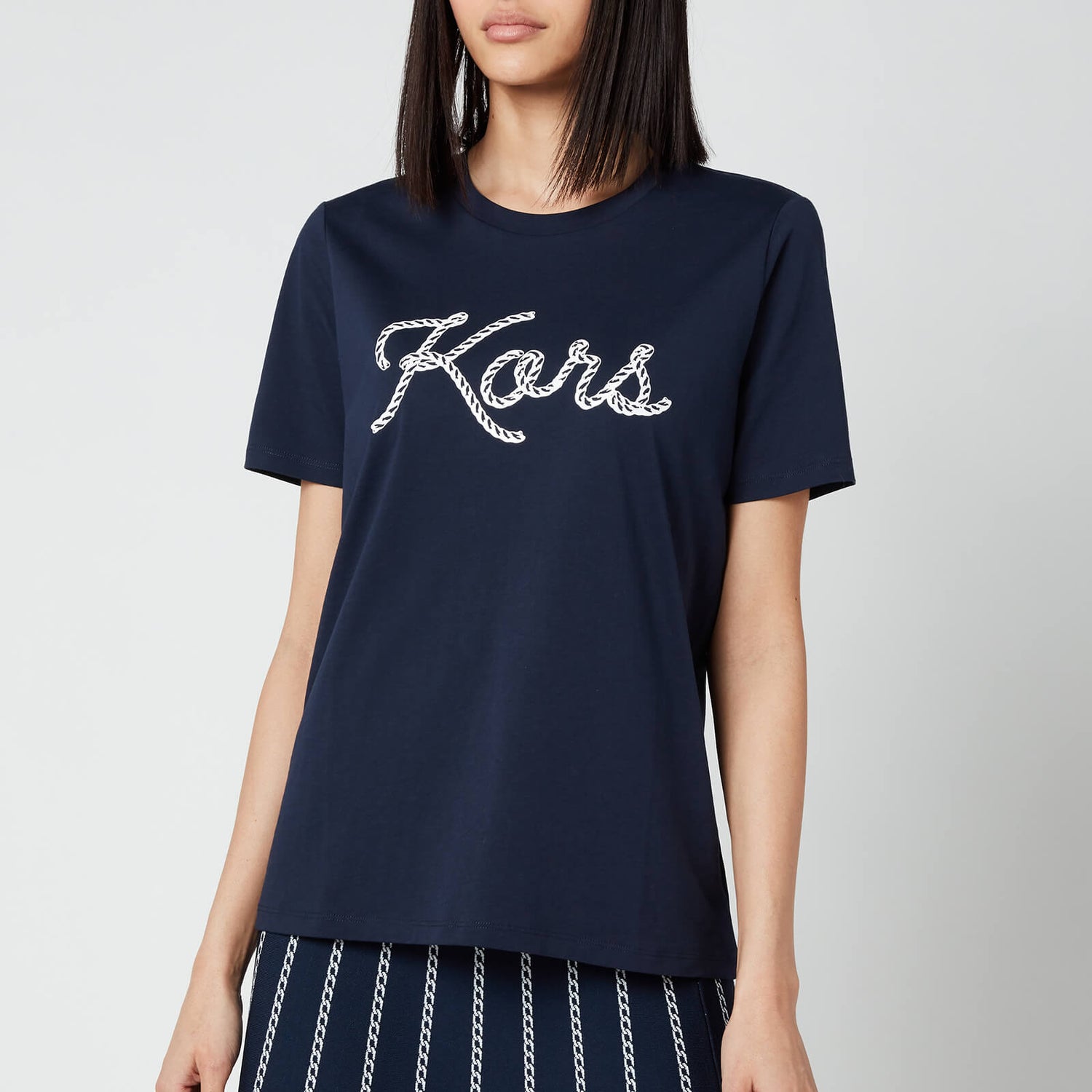 MICHAEL Michael Kors Women's Kors Rope Graphic T-Shirt - Midnight Blue