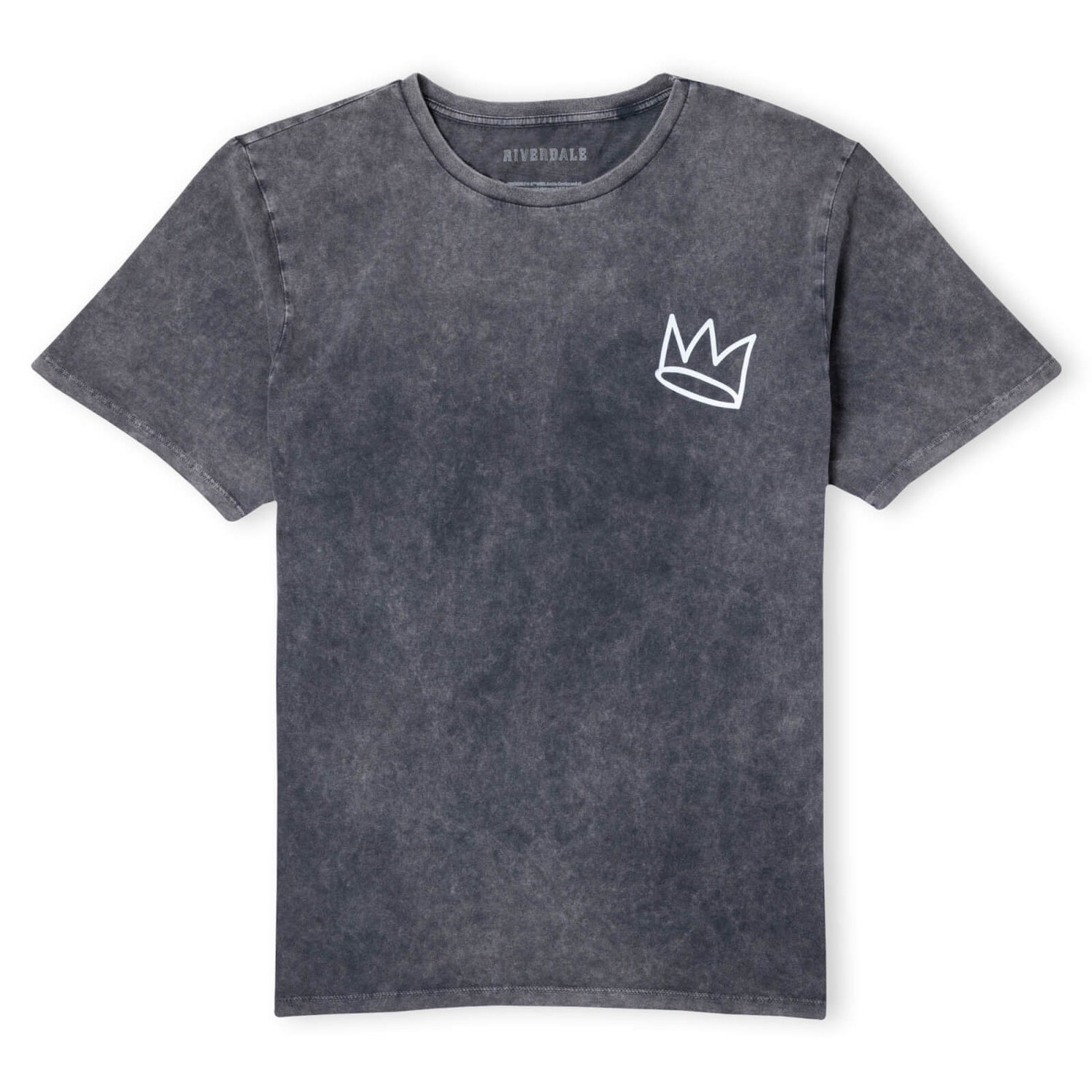 Riverdale Jughead Wuz Here Unisex T-Shirt - Black Acid Wash