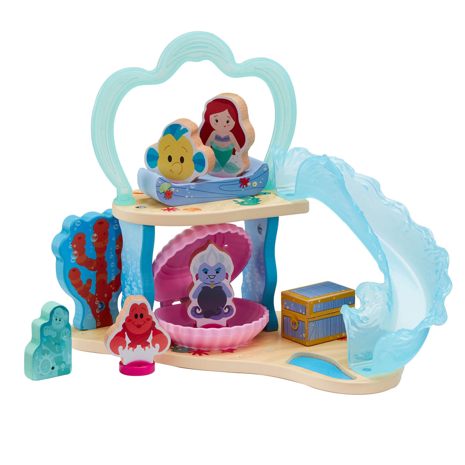 Disney Princess - Wooden Ariel's Undersea Grotto and Figure Playset