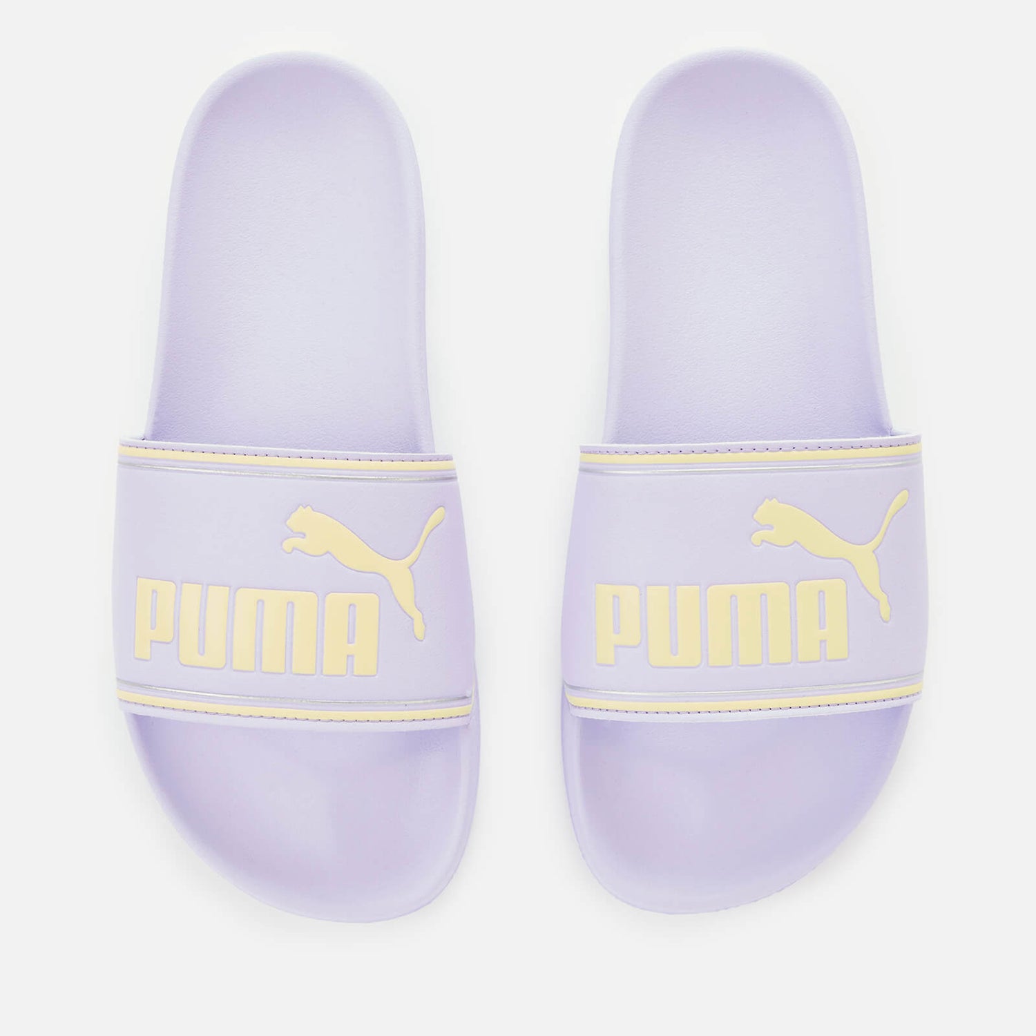 Puma Women's Leadcat Slide Sandals - Light Lavender/Yellow Pear