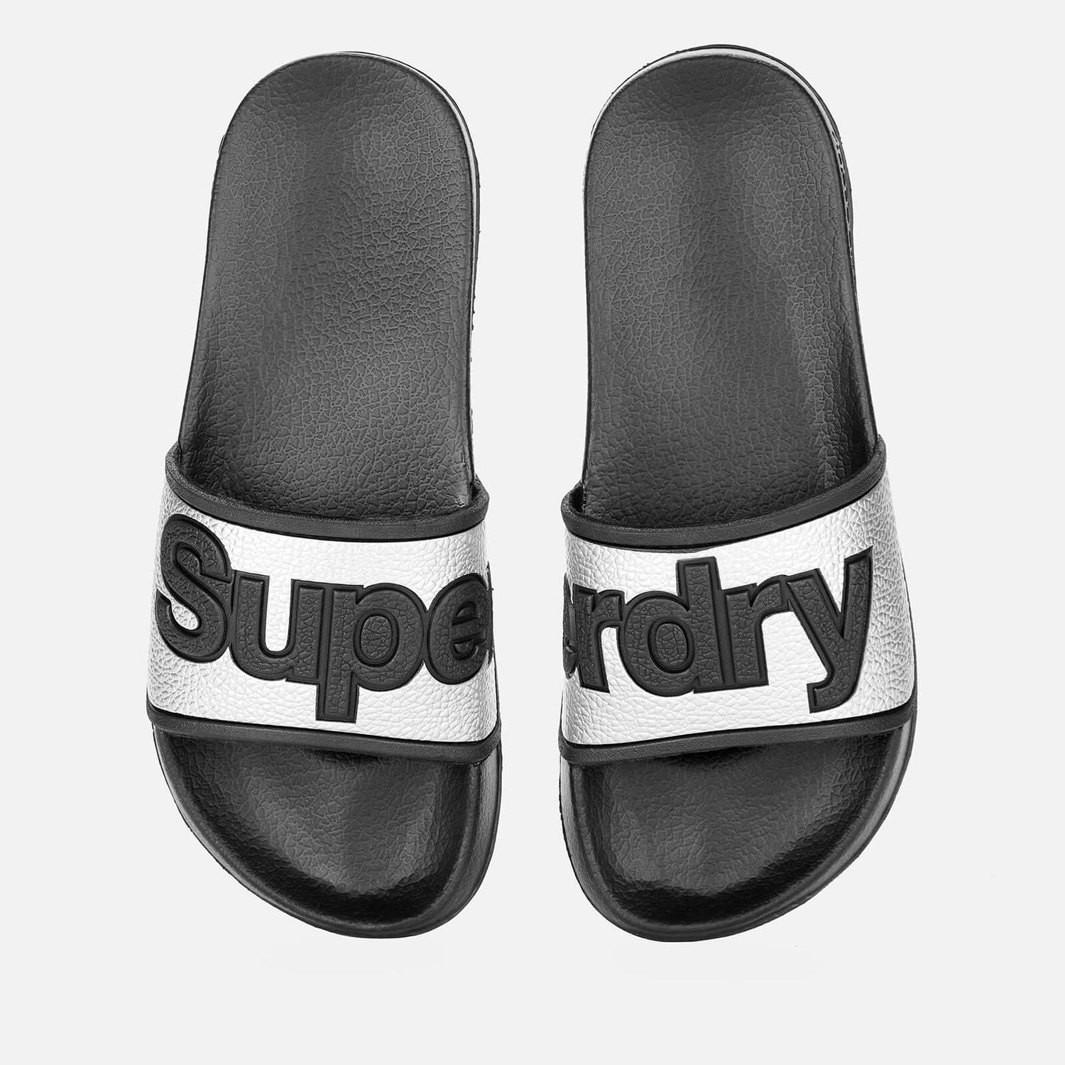 Superdry Women's Eva Pool Slide Sandals - Silver