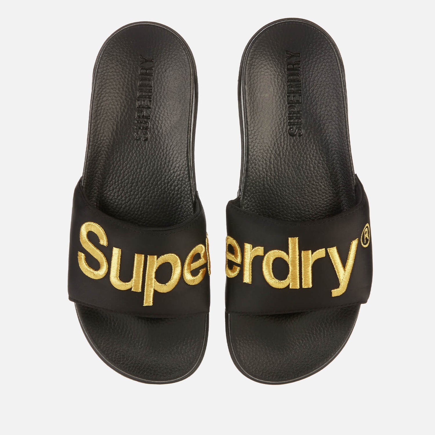 Superdry Men's Classic Scuba Slide Sandals - Black/Gold