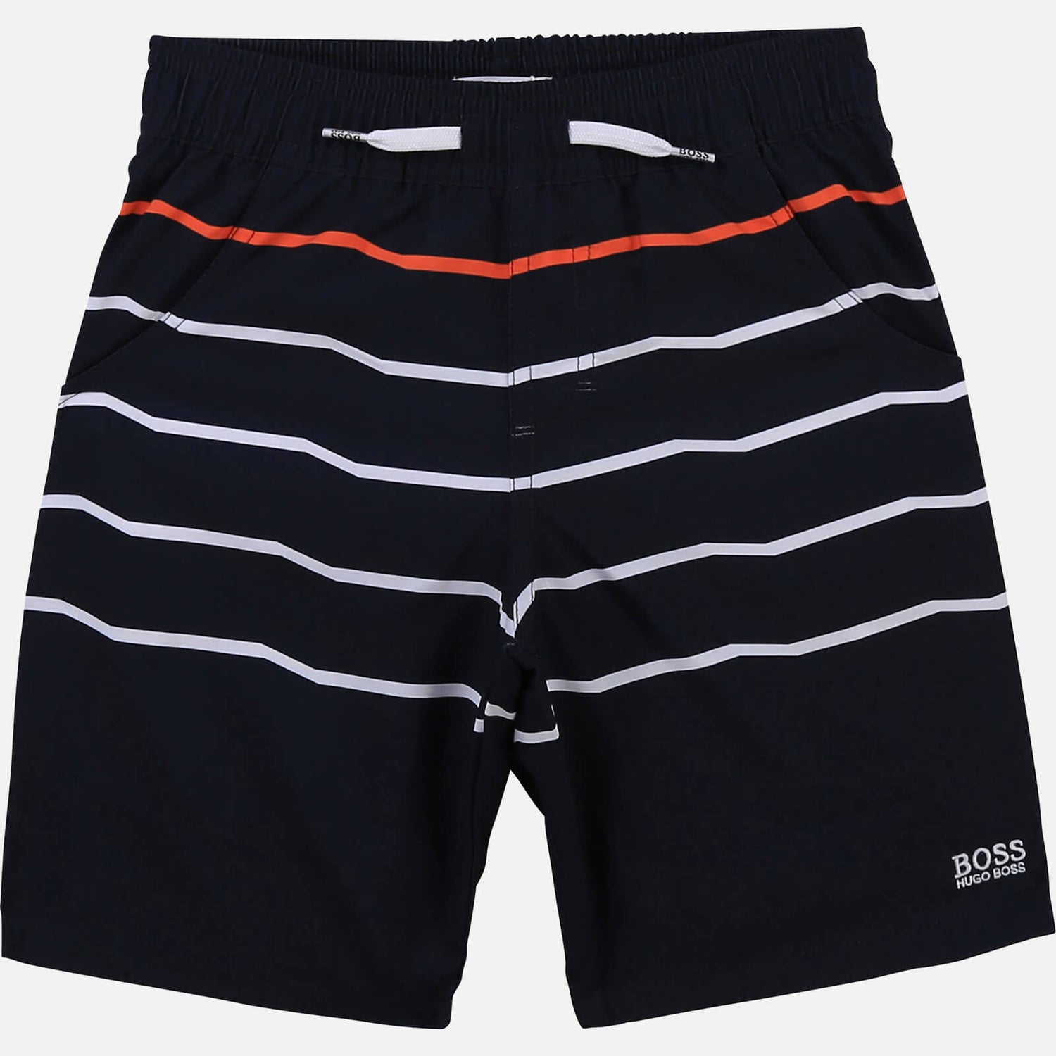 Hugo Boss Boys' Stripe Swim Shorts - Navy