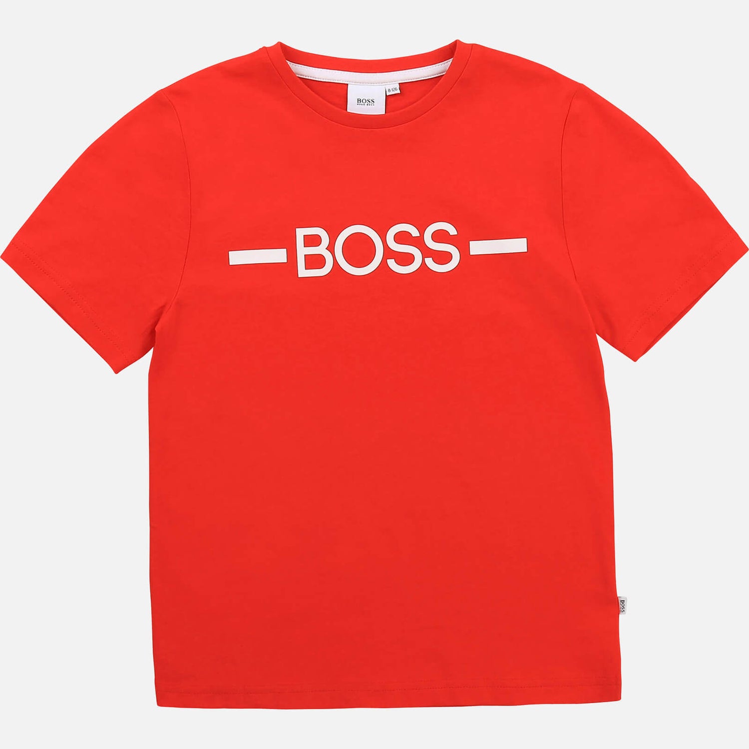 Hugo Boss Boys' Print Logo Short Sleeve T-Shirt - Bright Red
