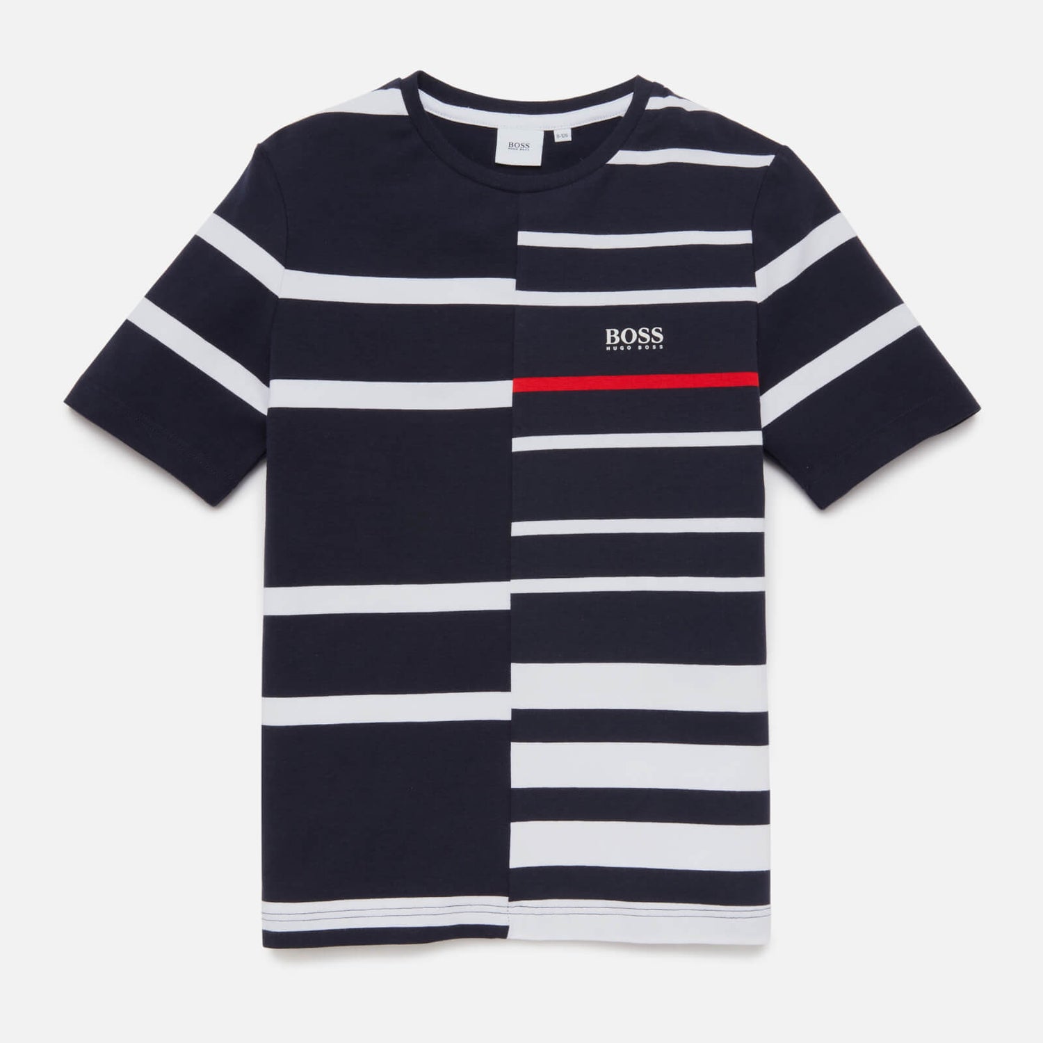 Hugo Boss Boys' Stripe Short Sleeve T-Shirt - Navy