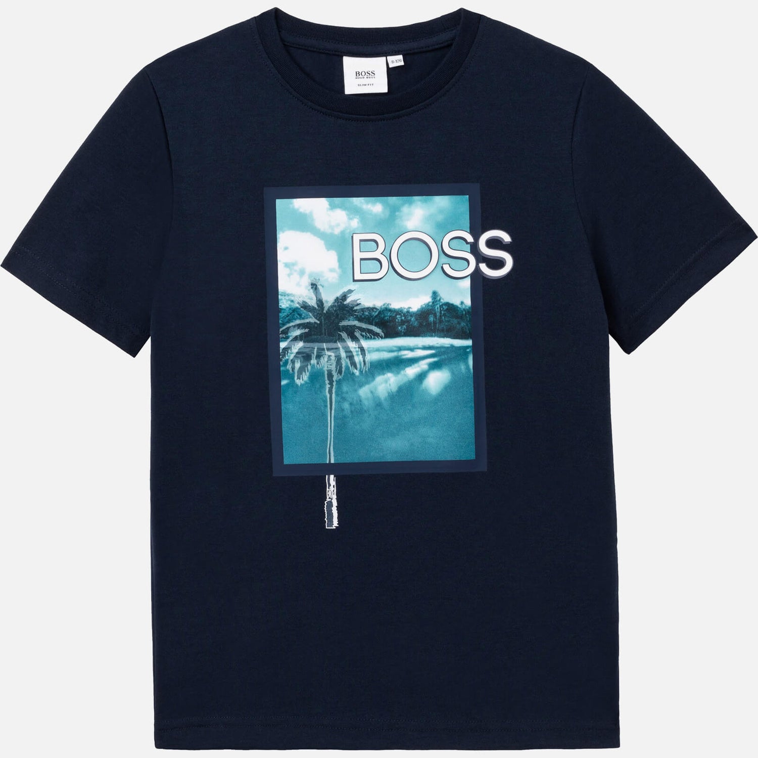 Hugo Boss Boys' Graphic Short Sleeve T-Shirt - Navy