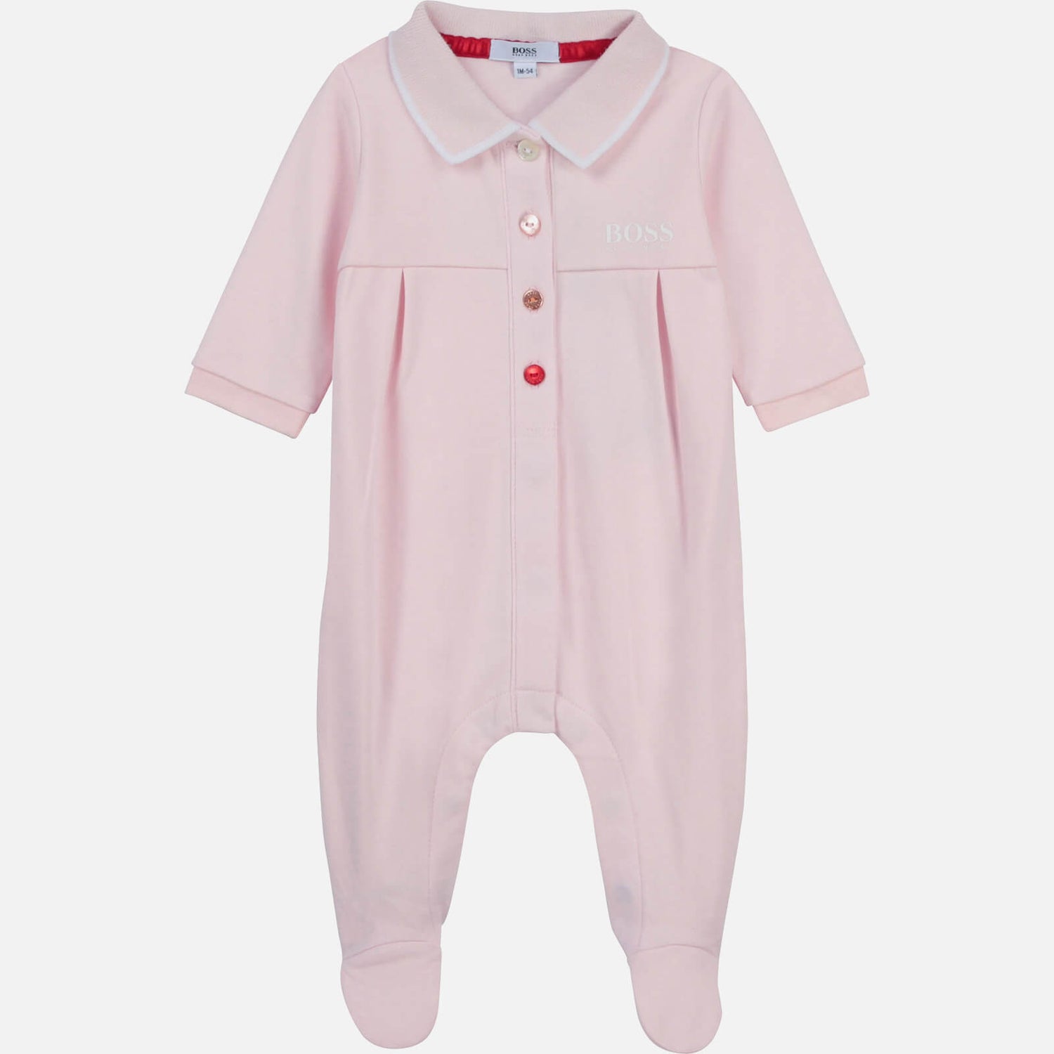 Hugo Boss Baby Girls' Pyjama Baby Gro - Pale Pink