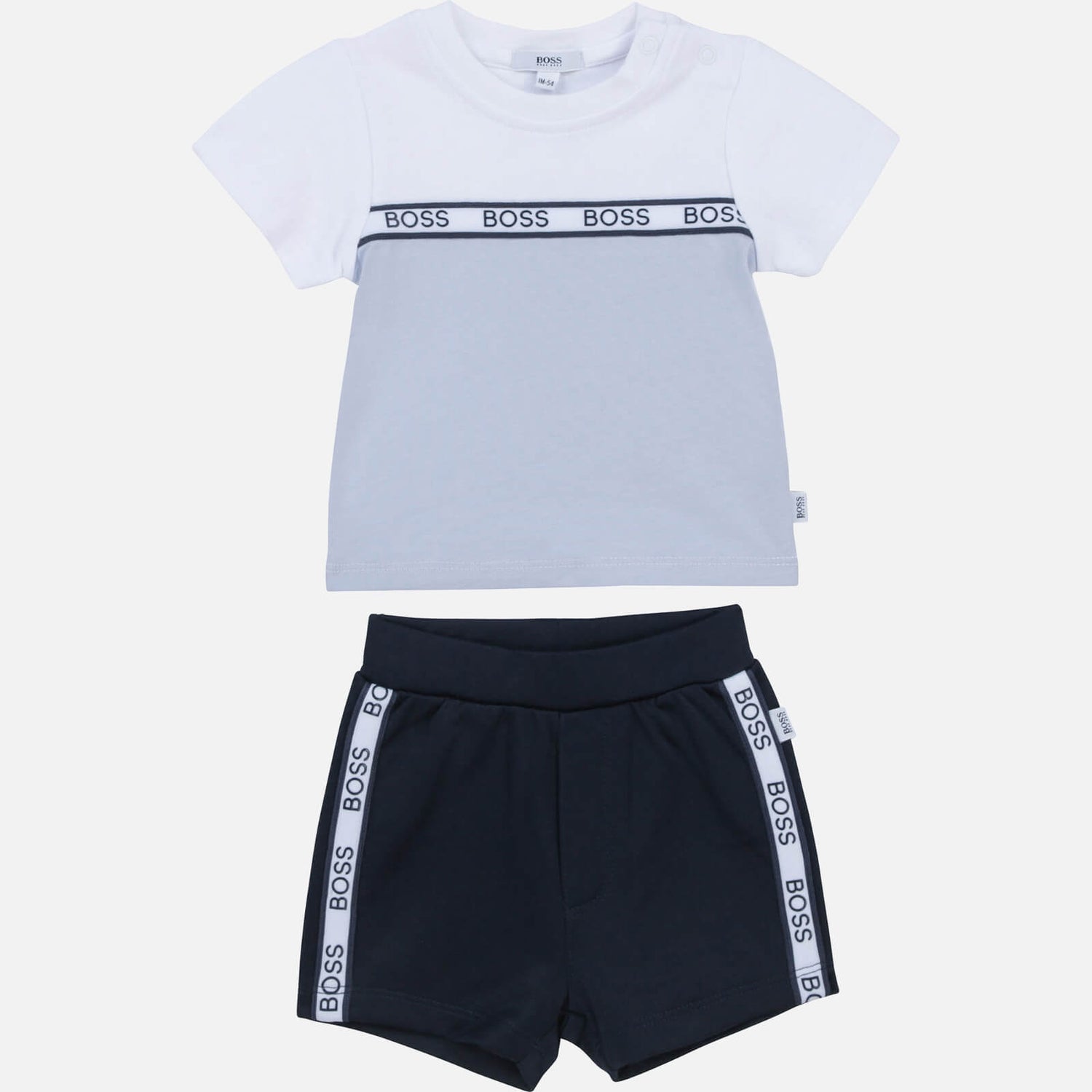 Hugo Boss Baby Boys' T-Shirt and Bermuda Shorts Set - Blue