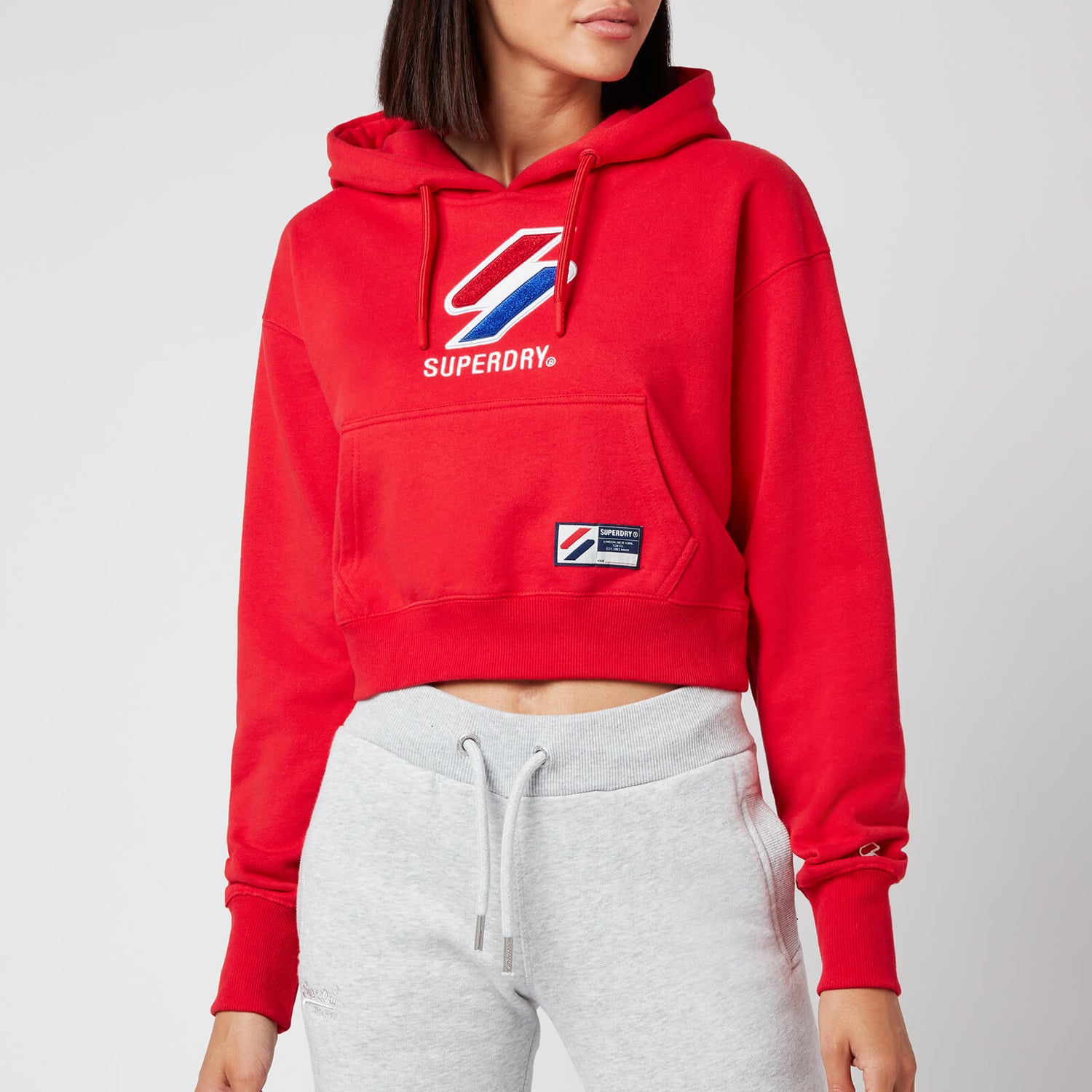Superdry Women's Sportstyle Classic Boxy Hoodie - Risk Red