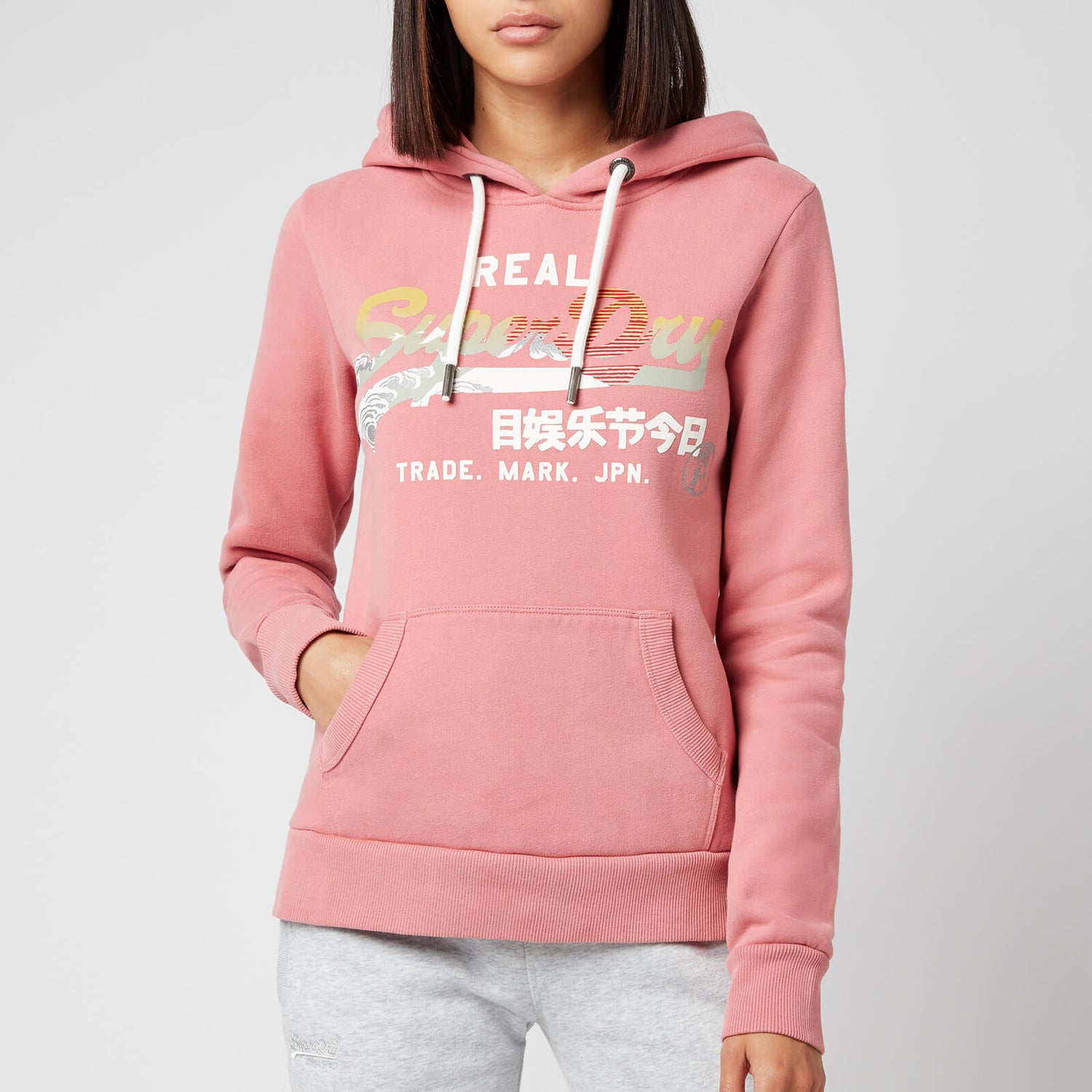 Superdry Women's Vl Itago Hoodie - Dusty Rose