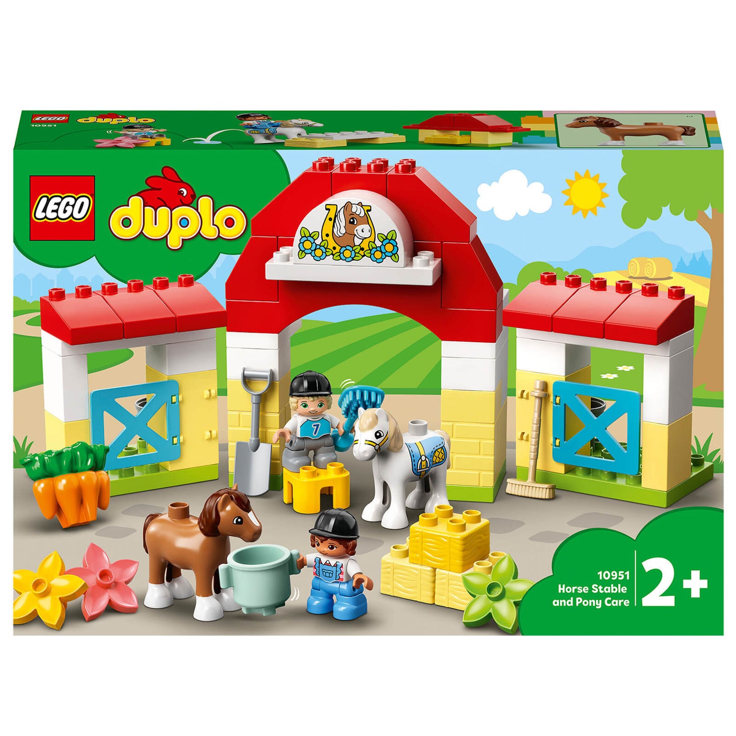 LEGO DUPLO Town: Horse Stable and Pony Care Toddler Toy (10951)