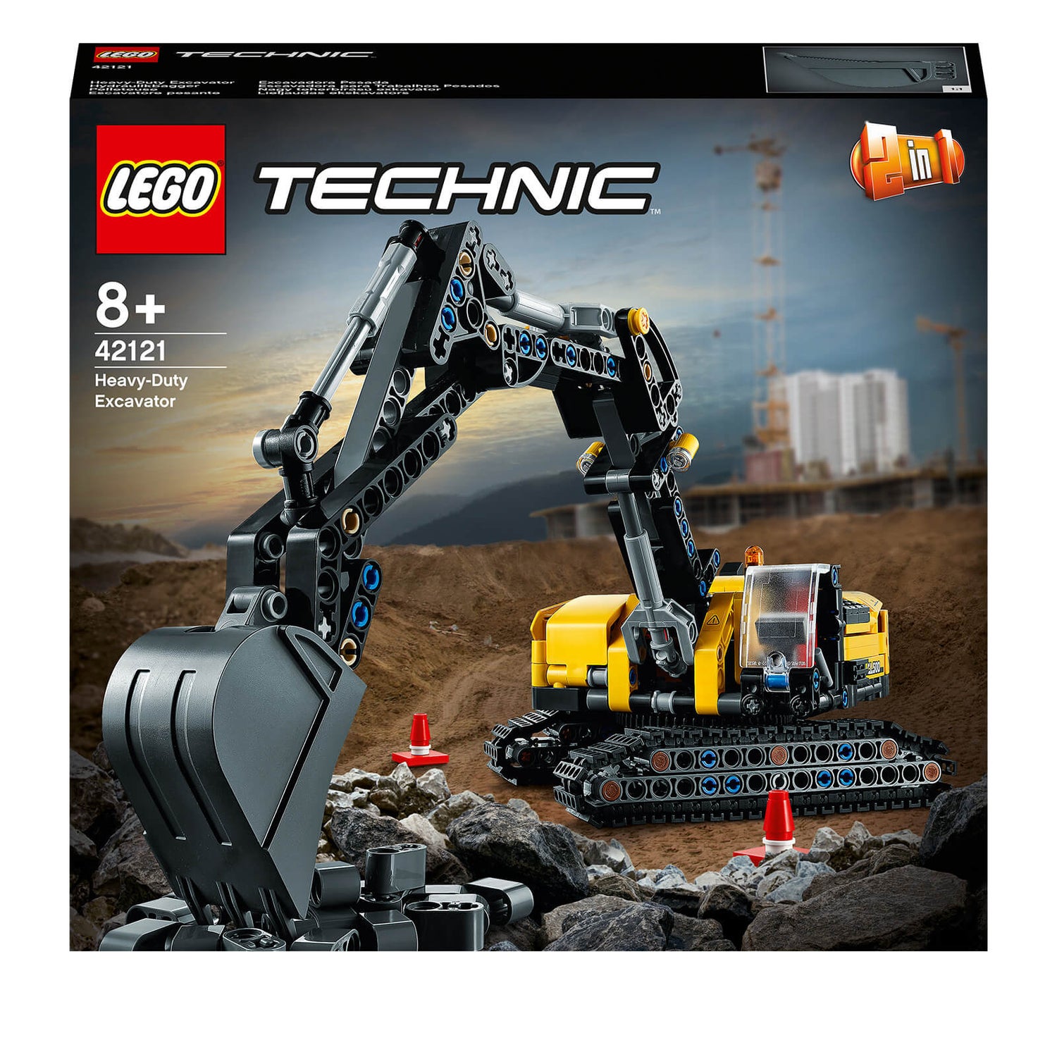 LEGO Technic: Zware Graafmachine 2 in 1 Bouwset (42121)