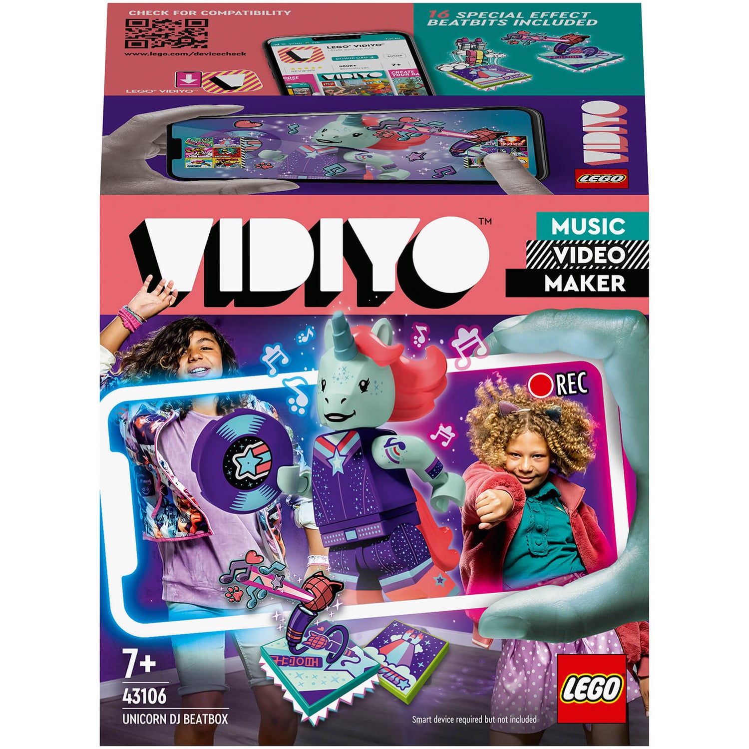 LEGO VIDIYO Unicorn DJ BeatBox Music Video Maker Toy (43106)