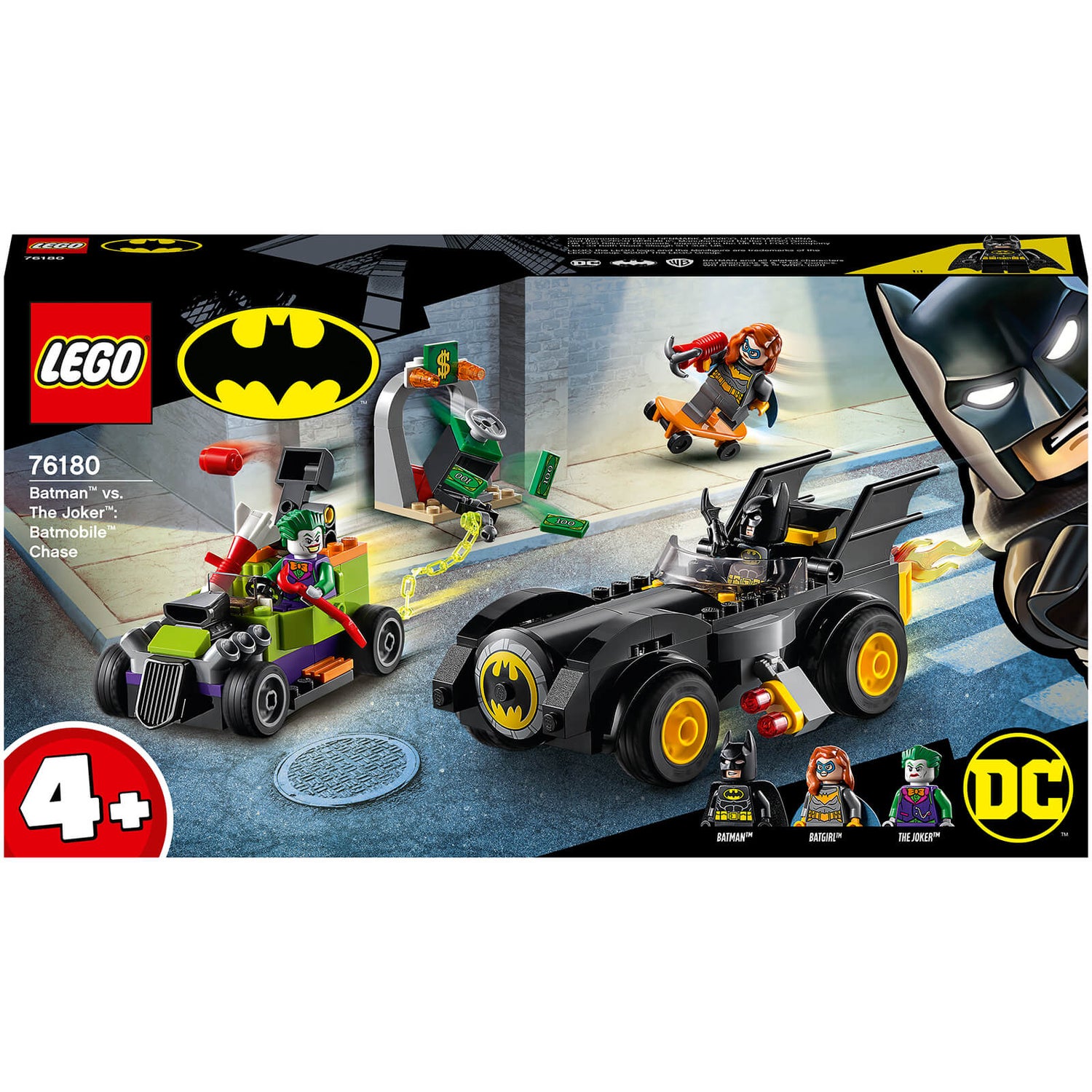 LEGO DC Batman contre Le Joker : course-poursuite en Batmobile (76180)