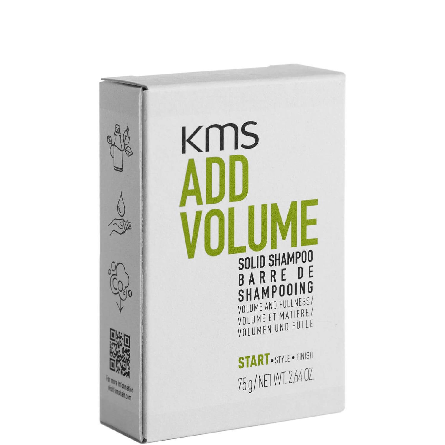 Шампунь для объема волос KMS Add Volume Solid Shampoo, 75 г