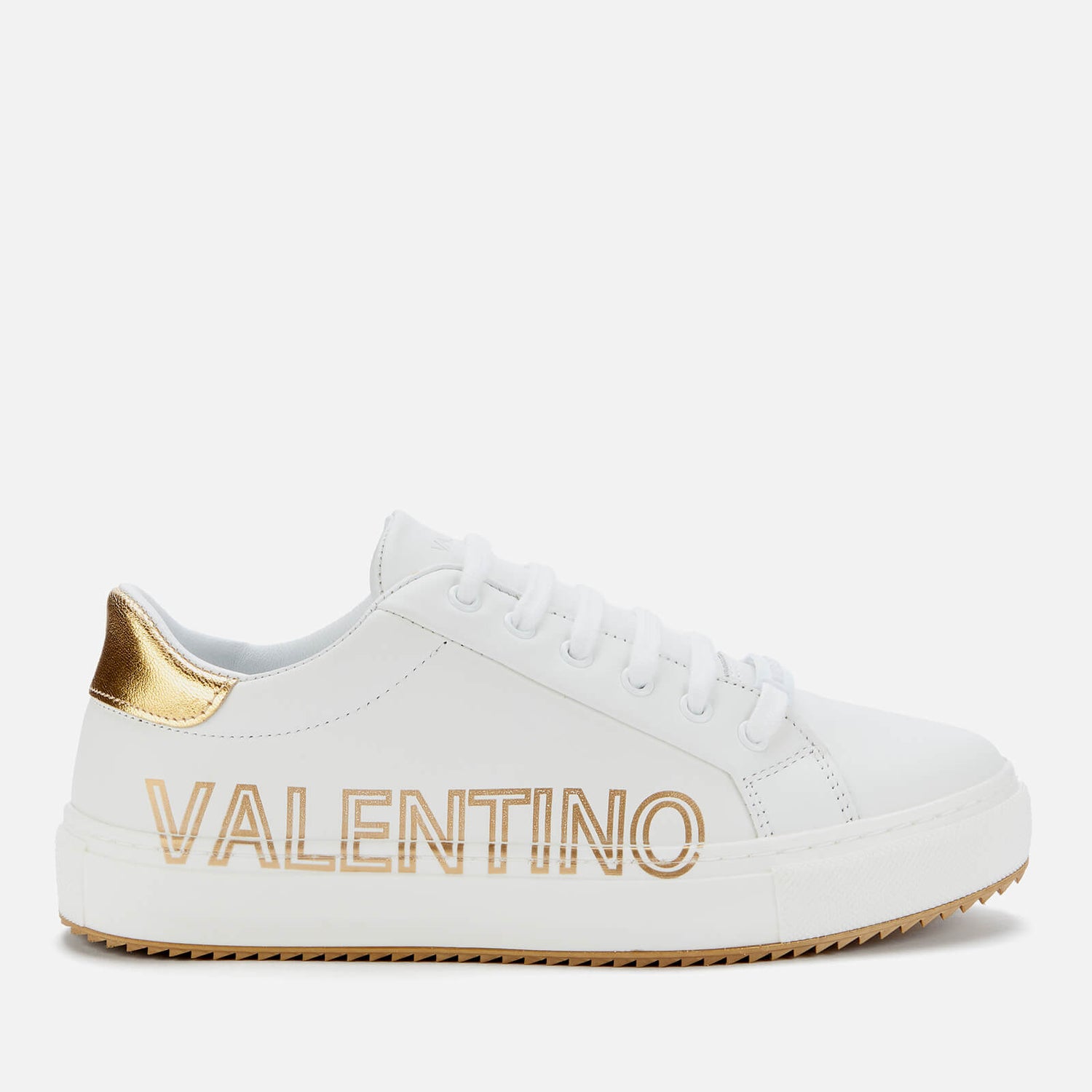 Valentino Women's Leather Low Top Trainers - White/Gold