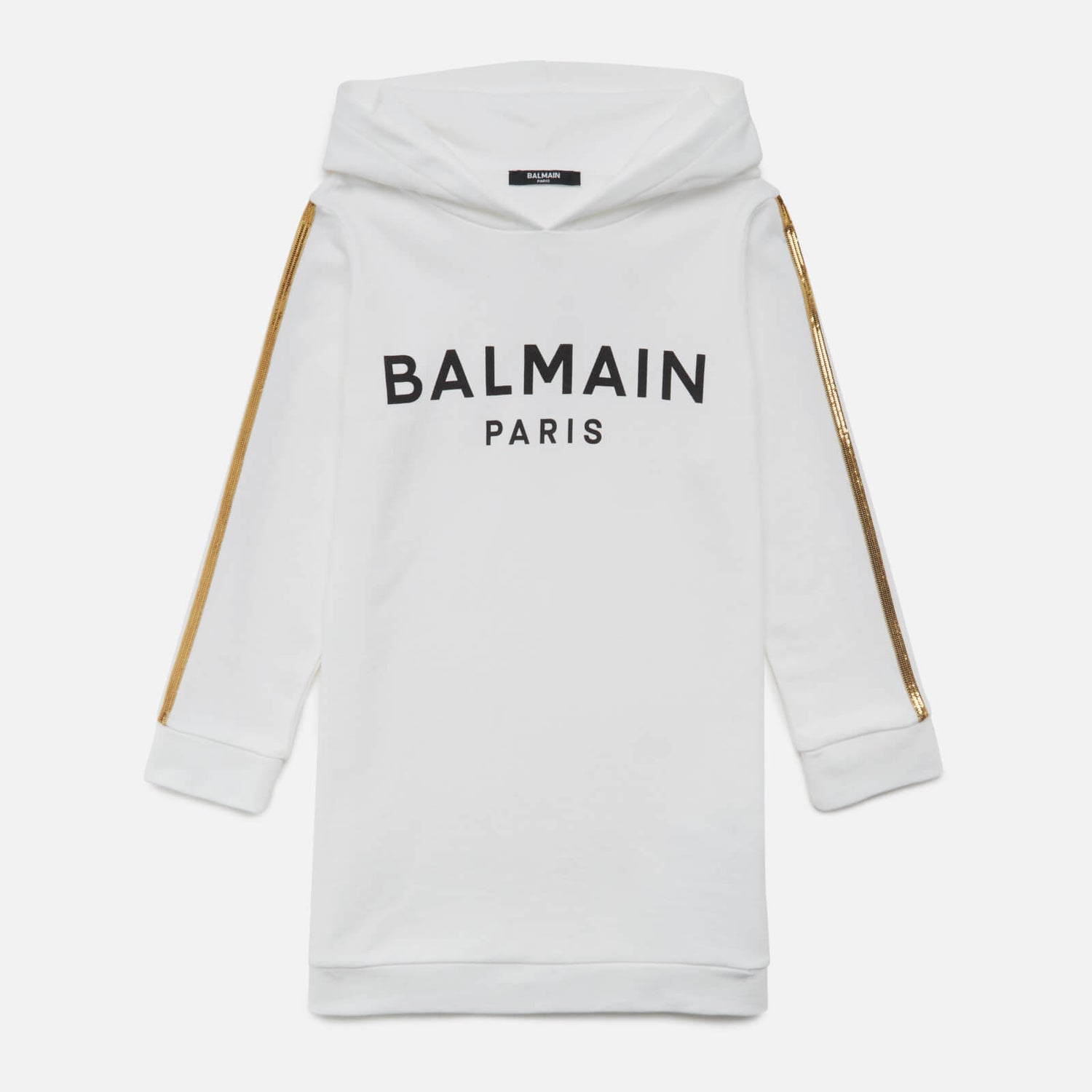 Balmain Girls' Logo Dress - Bianco - 8 Years