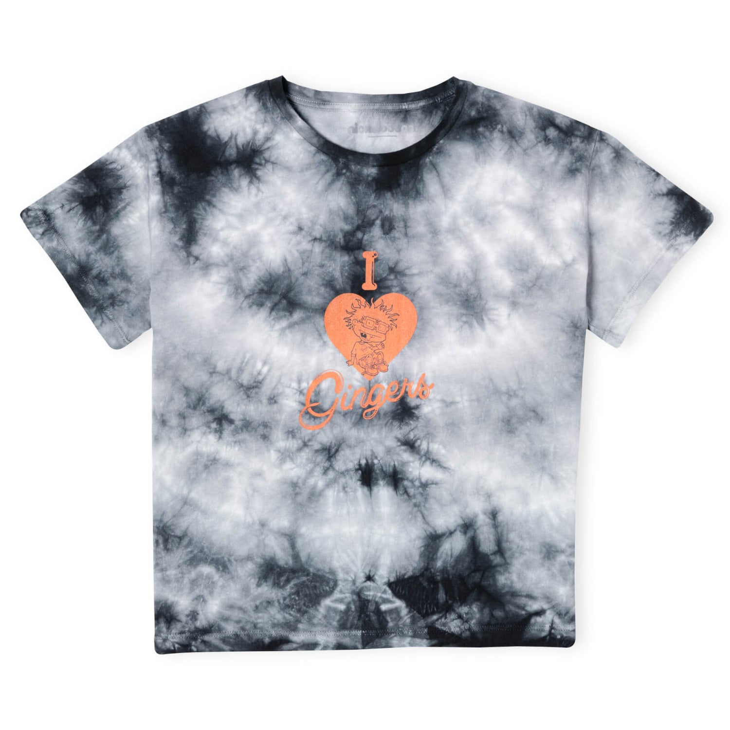 Les Razmokets I Love Gingers Femme Cropped Top - Noir Tie Dye