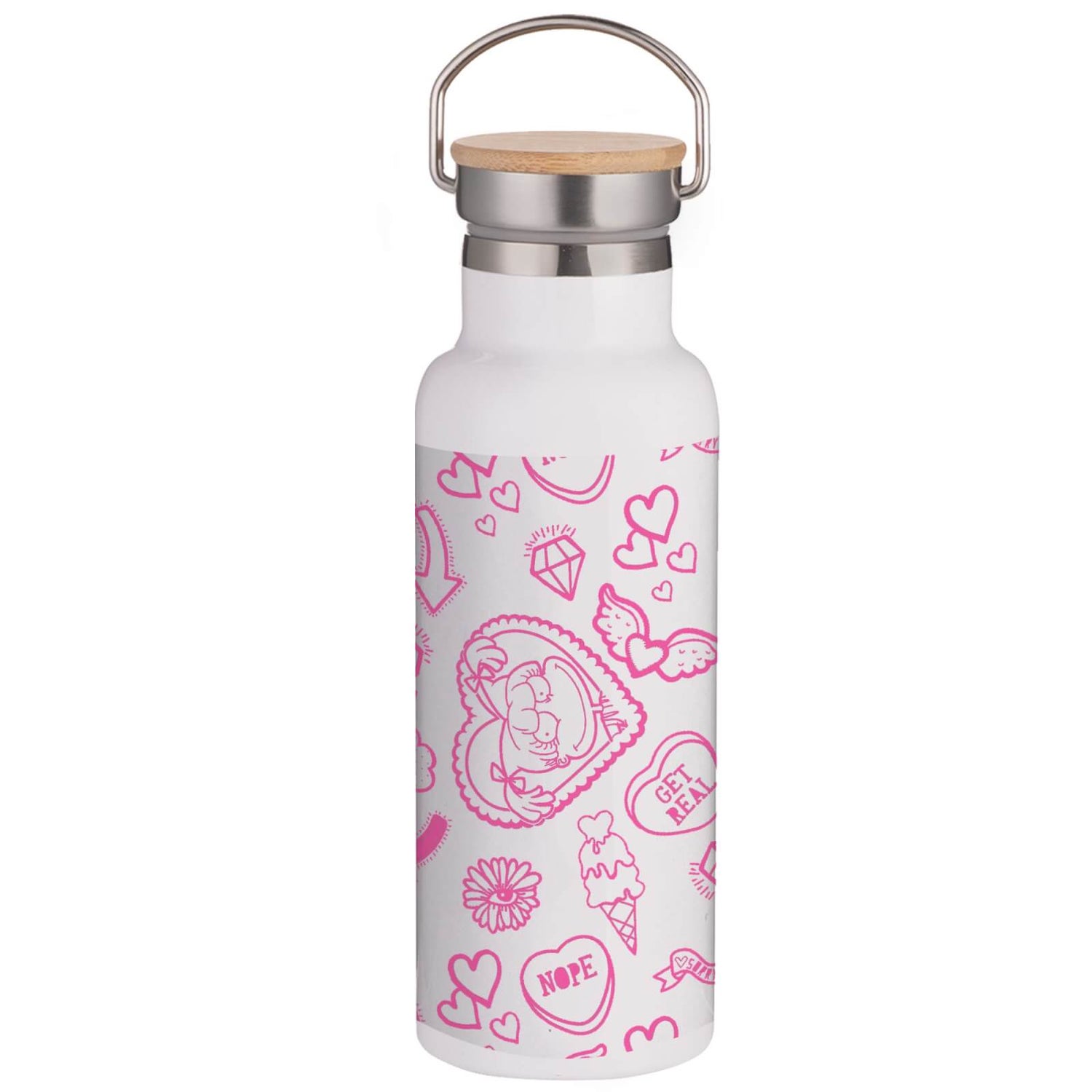 Rugrats Thermo Flask Portable Insulated Water Bottle - Steel