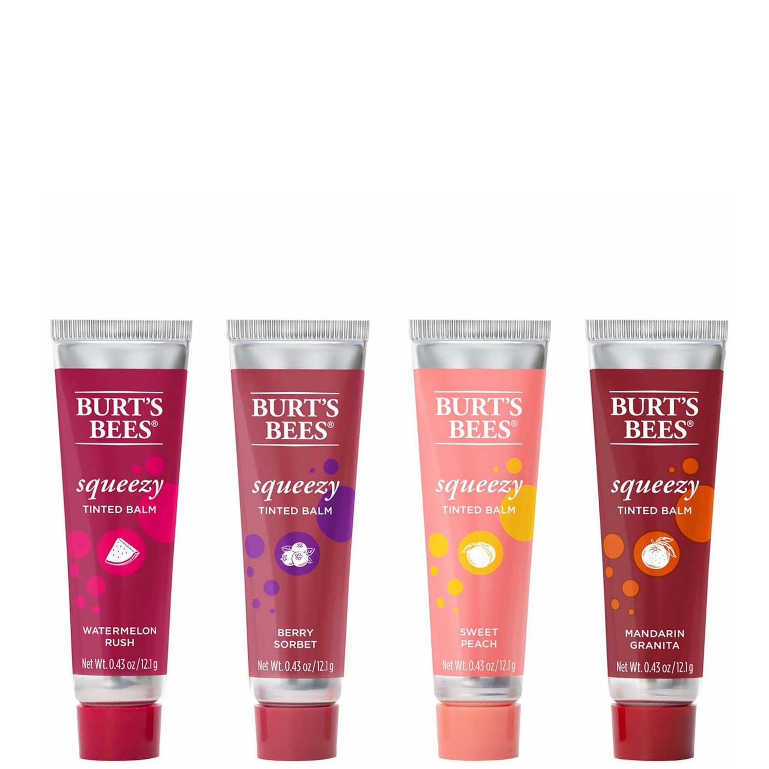 Оттеночной бальзам для губ Burt's Bees 100% Natural Origin Squeezy Tinted Lip Balm (различные оттенки)