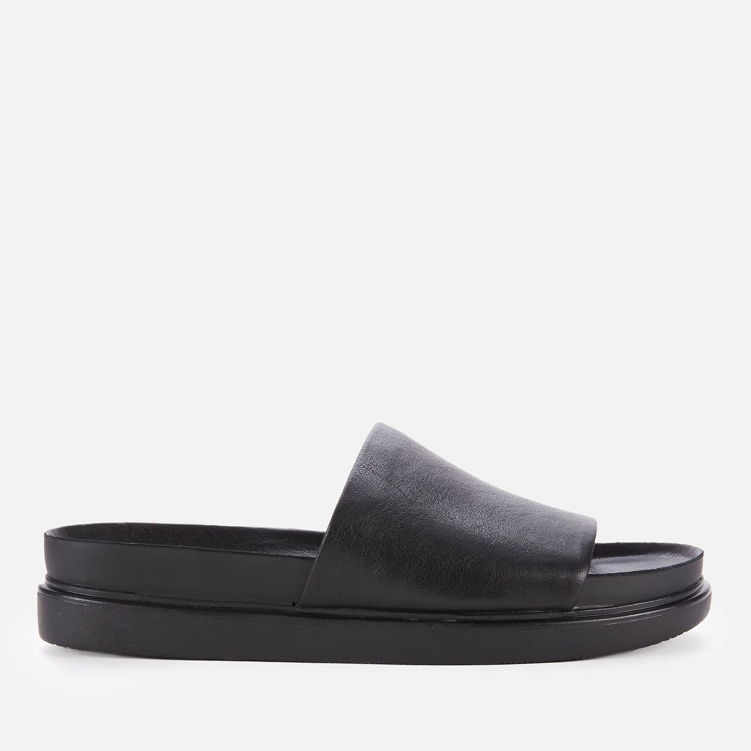 Vagabond Women's Erin Leather Slide Sandals - Black