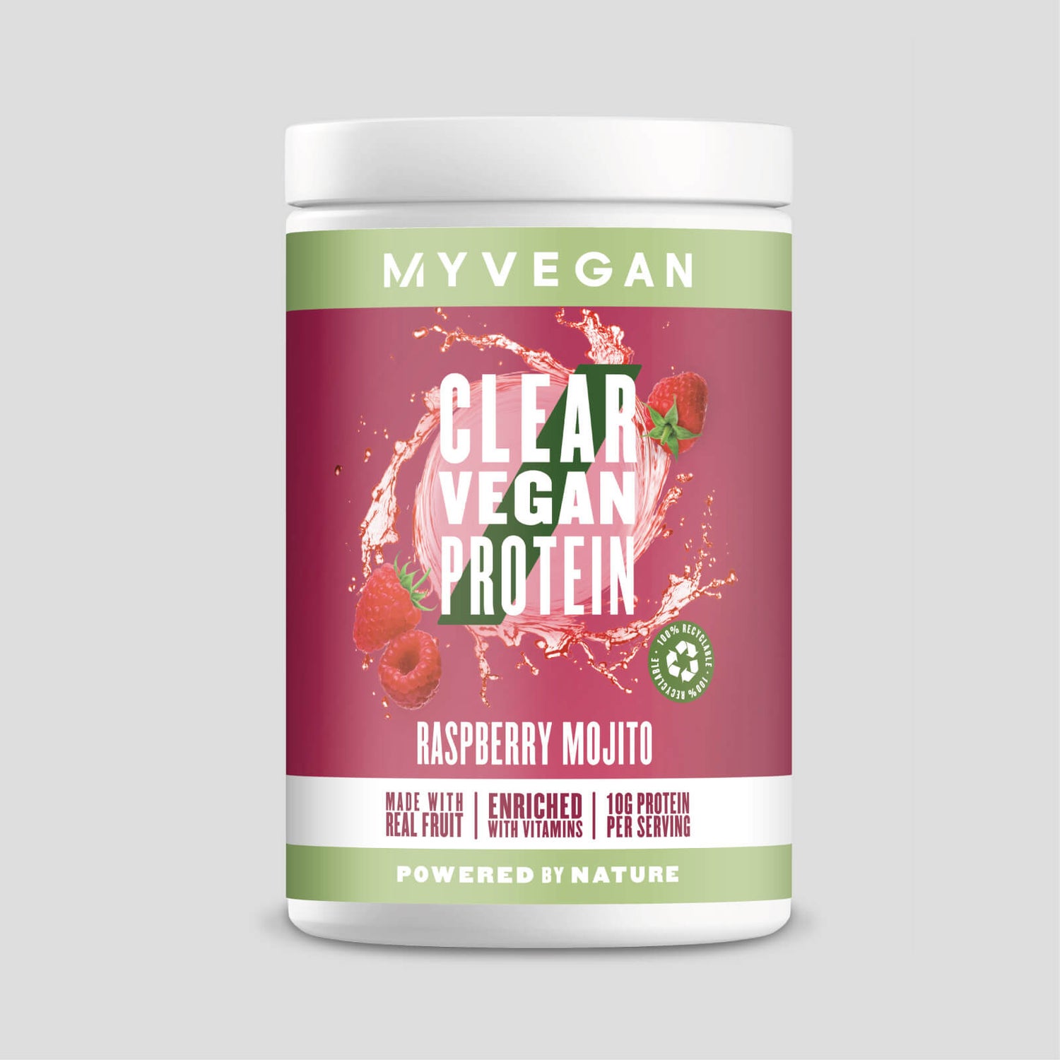 Clear Vegan valk - 320g - Raspberry Mojito