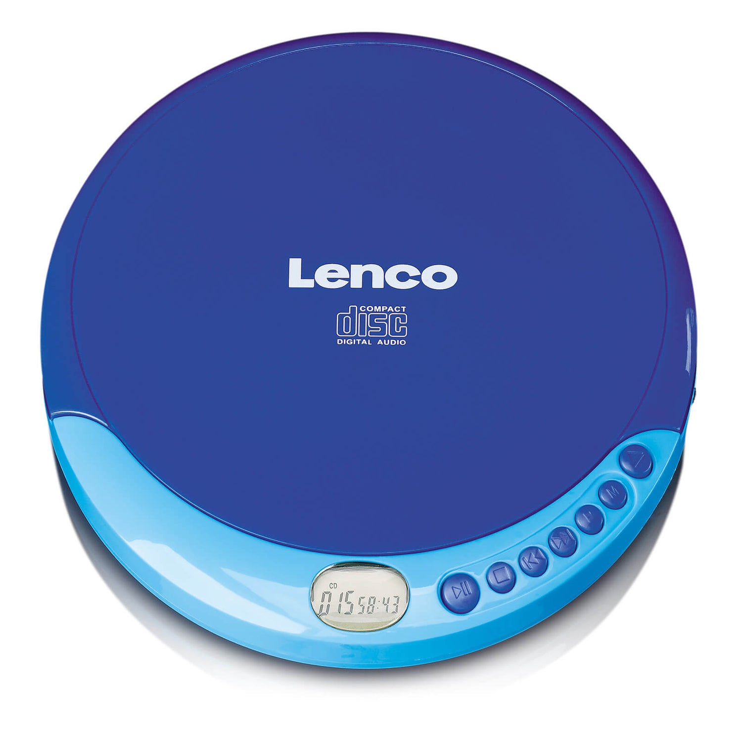 Lenco CD-011 Portable CD Player US Blue - - IWOOT