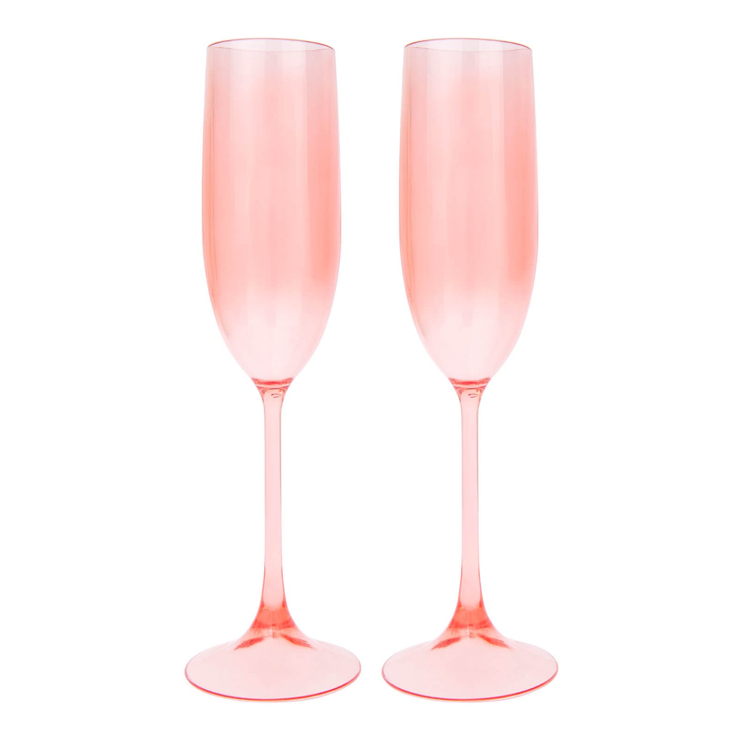 Sunnylife Poolside Champagne Flutes - Powder Pink - Set of 2