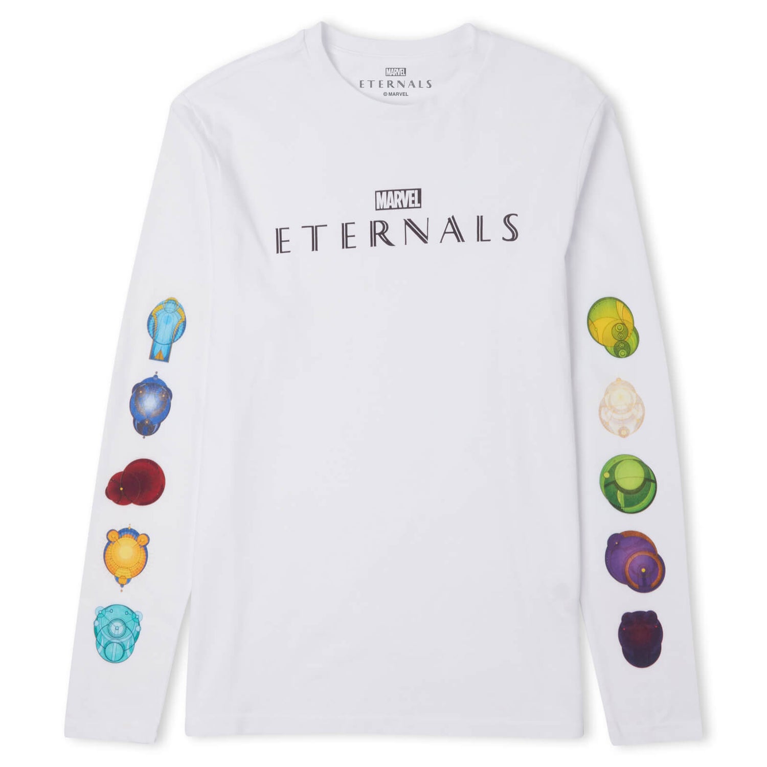 Marvel Eternals Unisex Long Sleeve T-Shirt - Wit - XXL - Wit