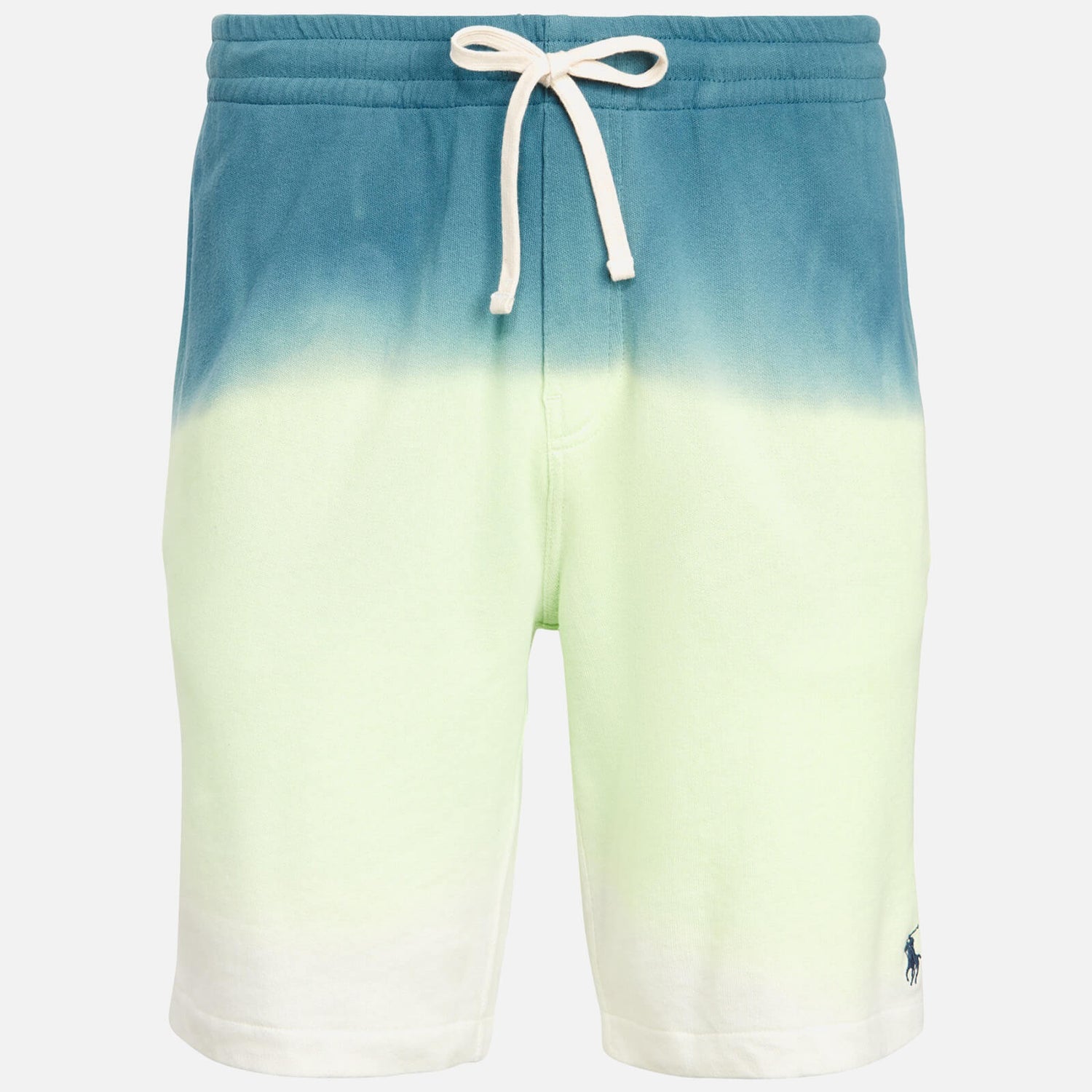 Polo Ralph Lauren Men's Cotton Spa Terry Shorts - Cruise Lime Dip Dye Multi - S