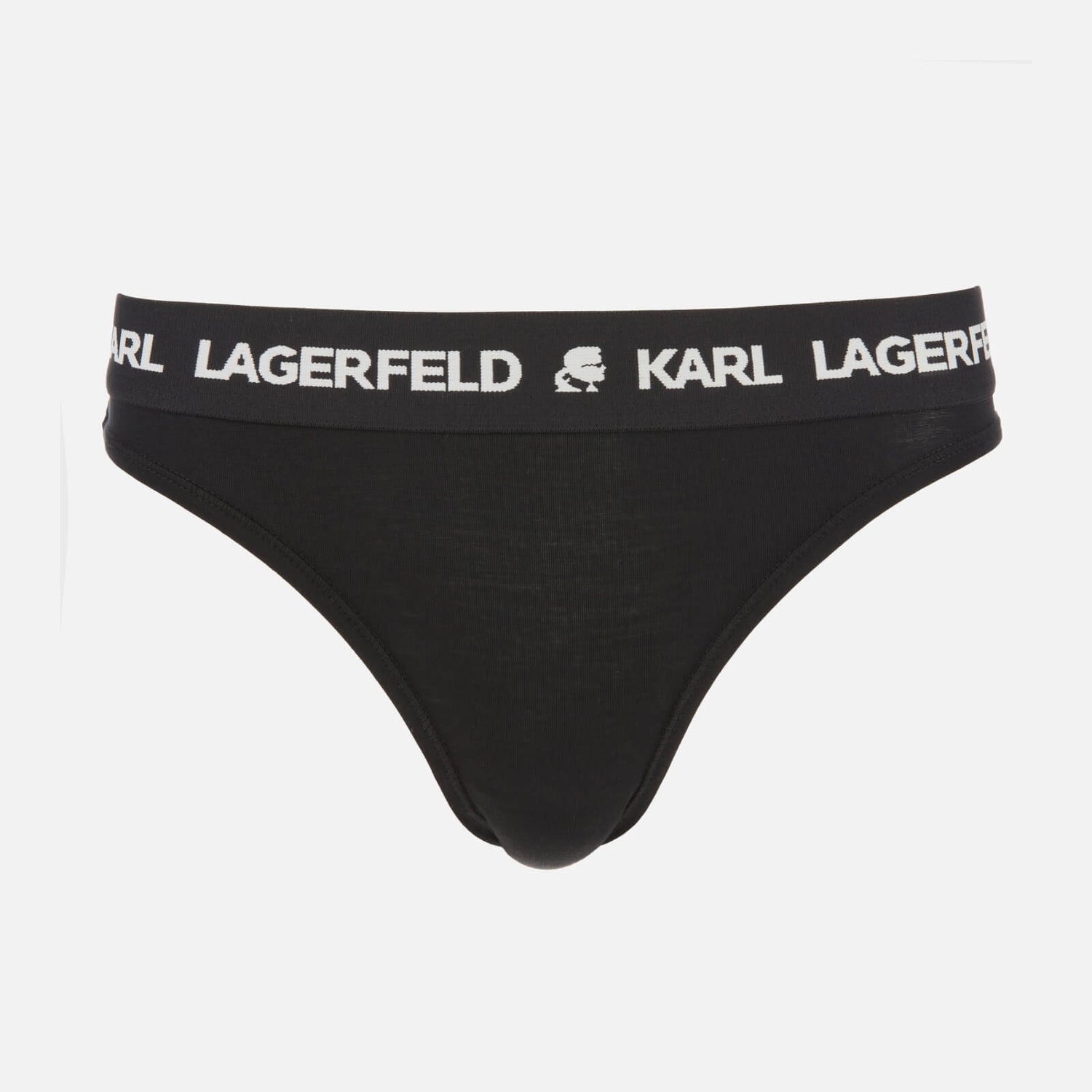 KARL LAGERFELD Women's Logo Brief 2 Pack - Black