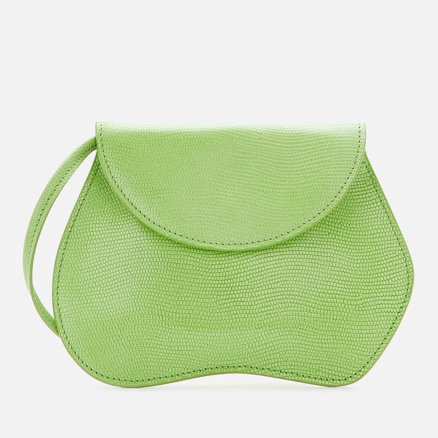 Little Liffner Women's Pebble Lizard Micro Bag - Acid Green