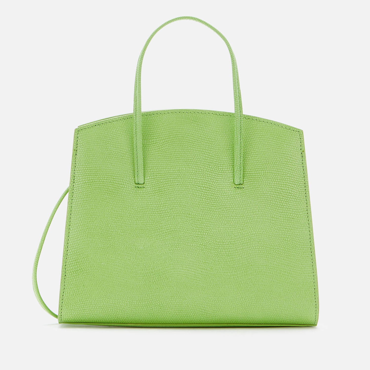 Little Liffner Women's Minimal Mini Tote Bag Lizard - Acid Green