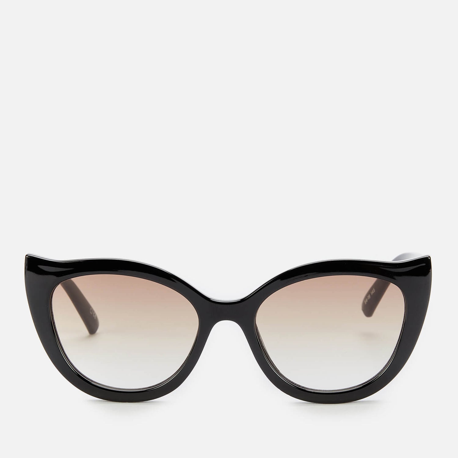 Le Specs Women's Flossy Cat Eye Sunglasses - Black