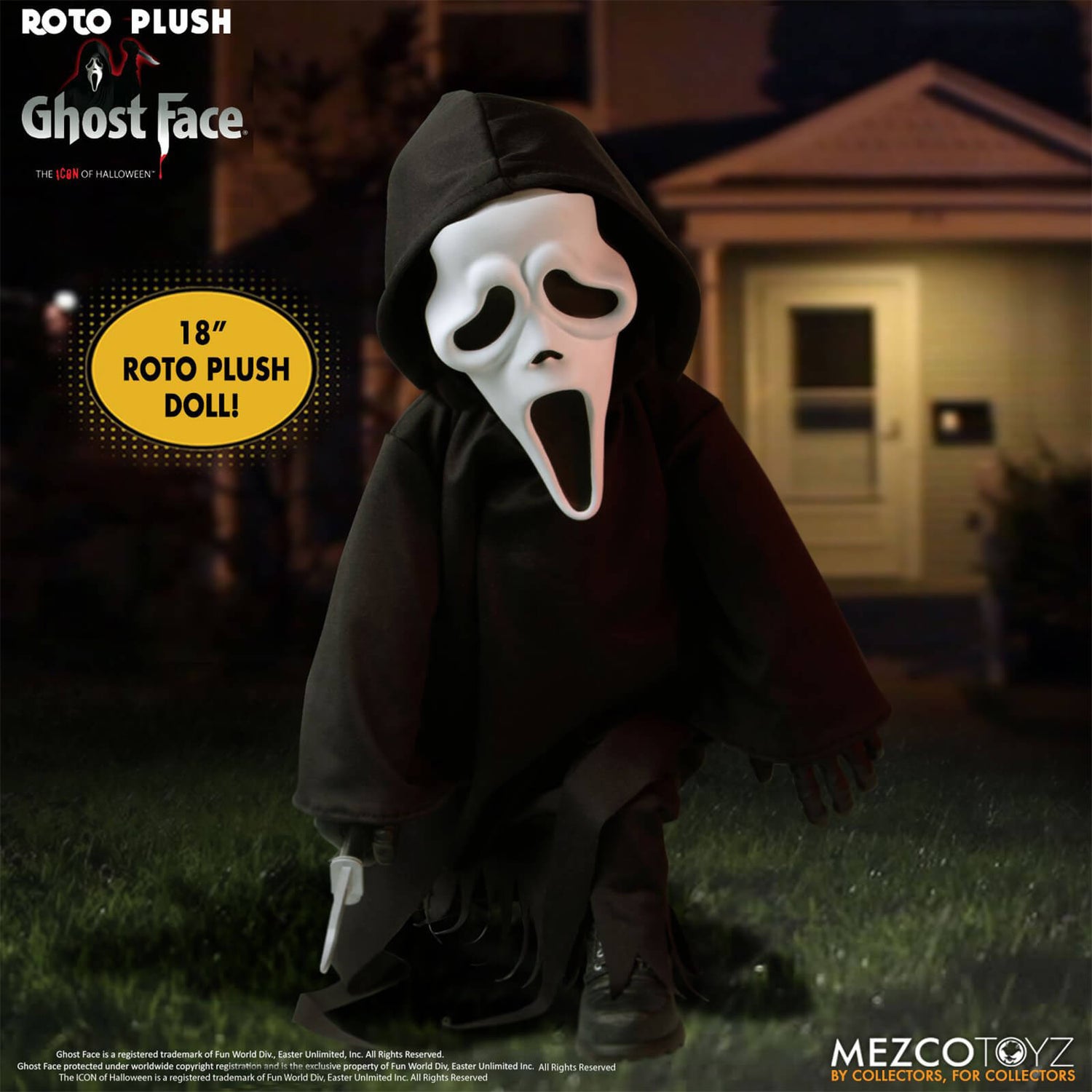 Figurine peluche Mezco Scream Ghost Face MDS 46 cm Roto