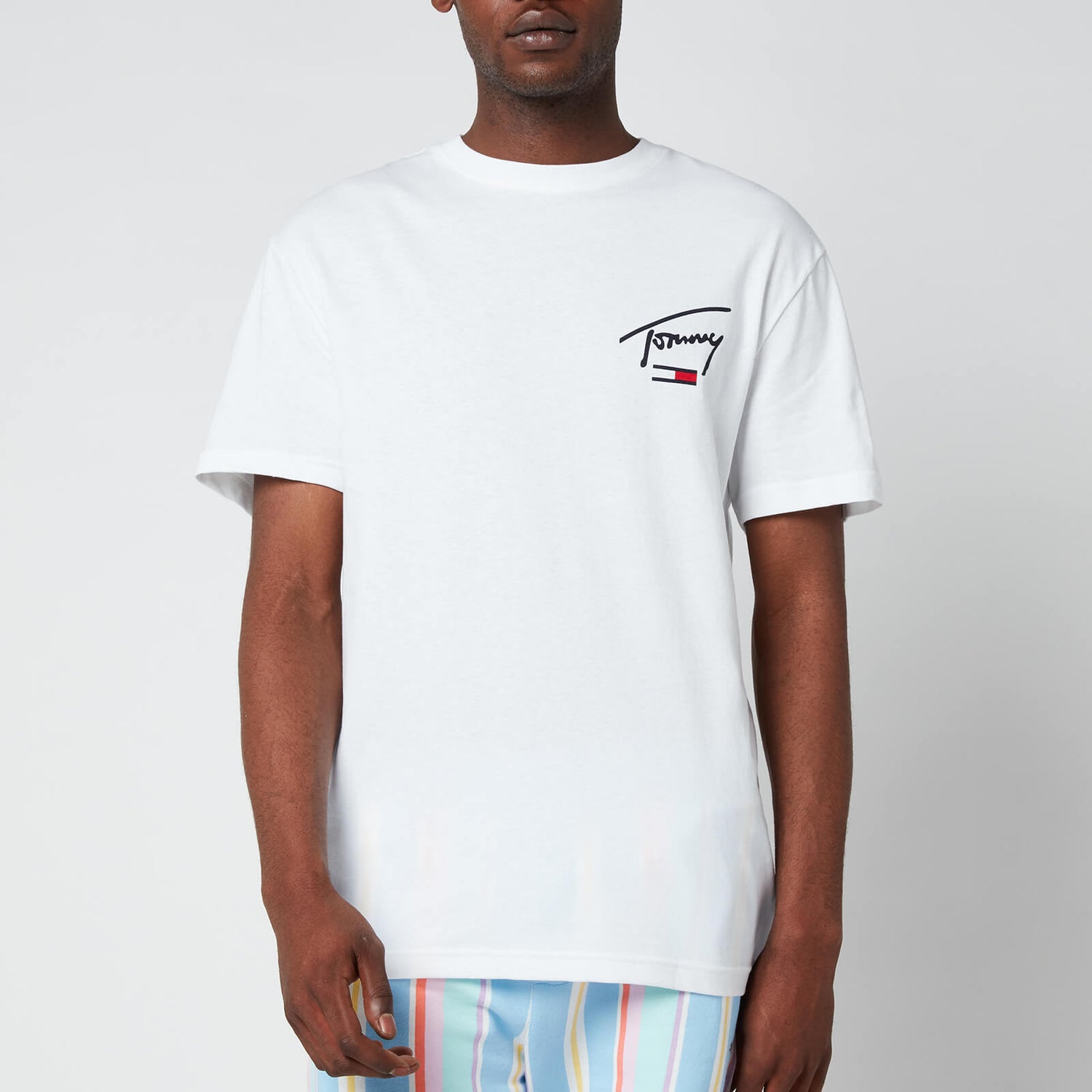 Tommy Jeans Men's Collegiate Back Logo T-Shirt - White