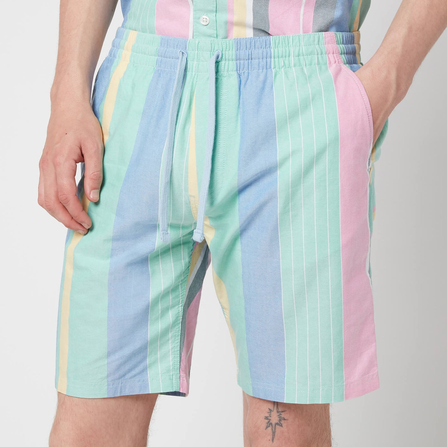 Tommy Jeans Men's Stripe 2 Shorts - Romantic Pink Multi