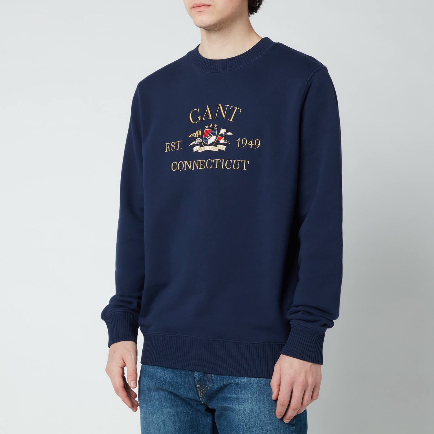 GANT Men's Flag Crest Sweatshirt - Classic Blue