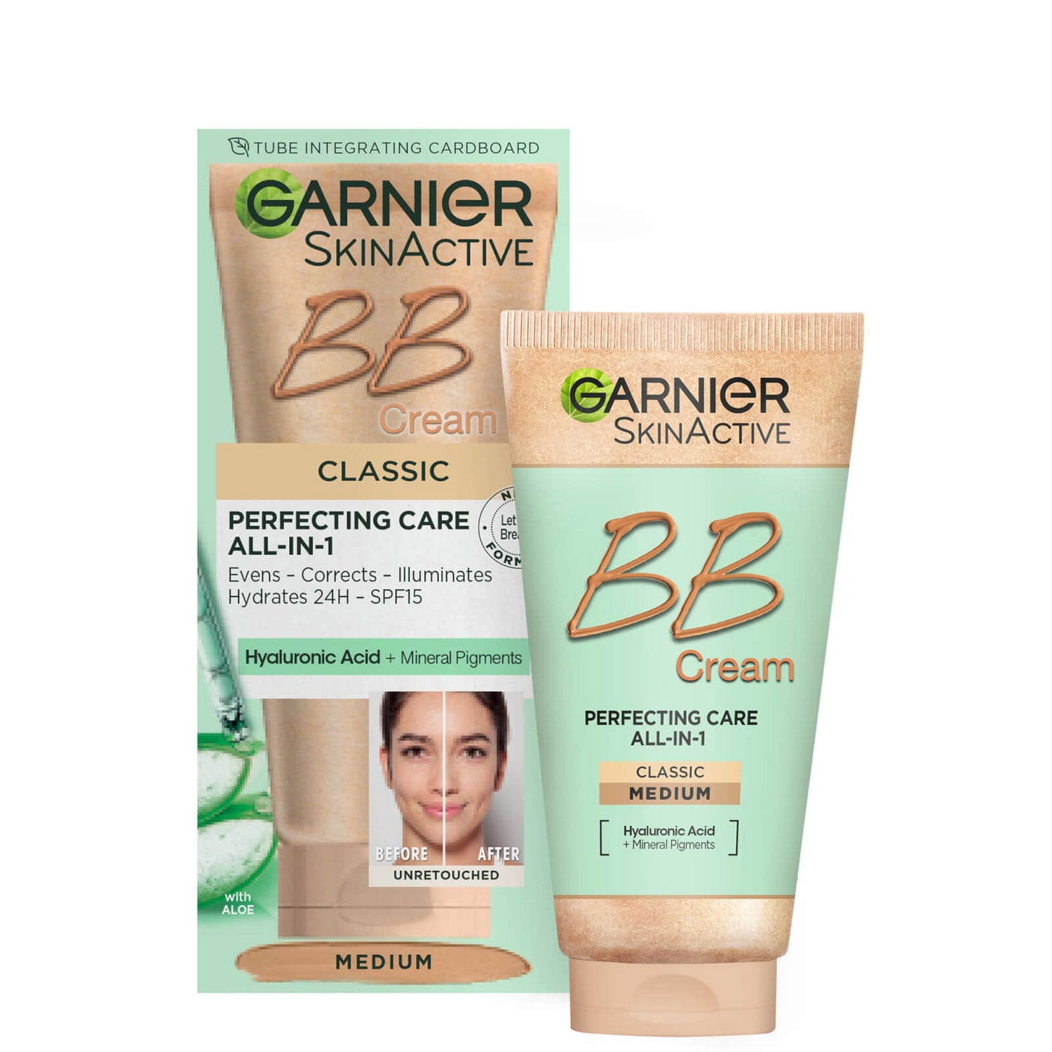 Garnier SkinActive BB Cream Tinted Moisturiser SPF15 - Classic Medium