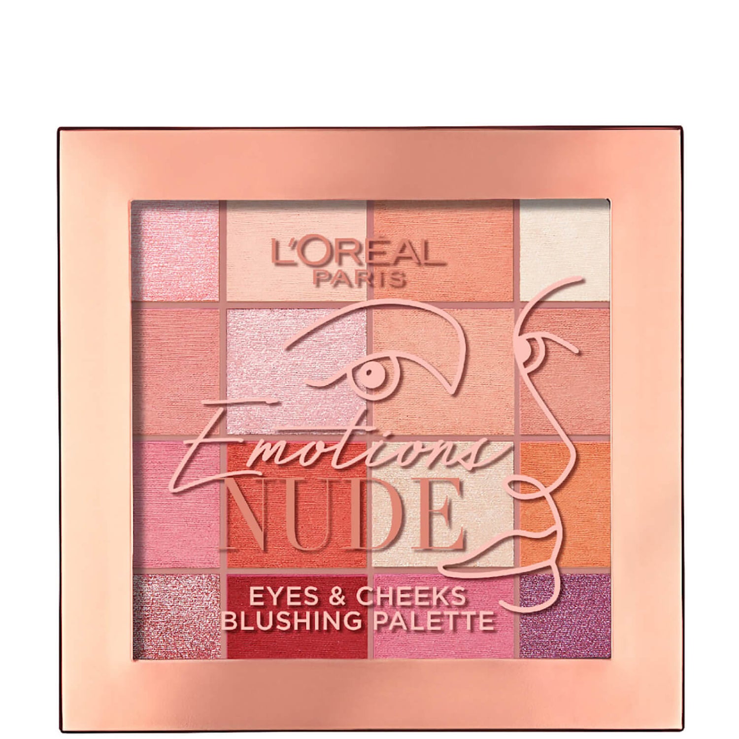 L'Oréal Paris Emotions of Nu Eyes Lips and Cheeks Mega Palette 97g