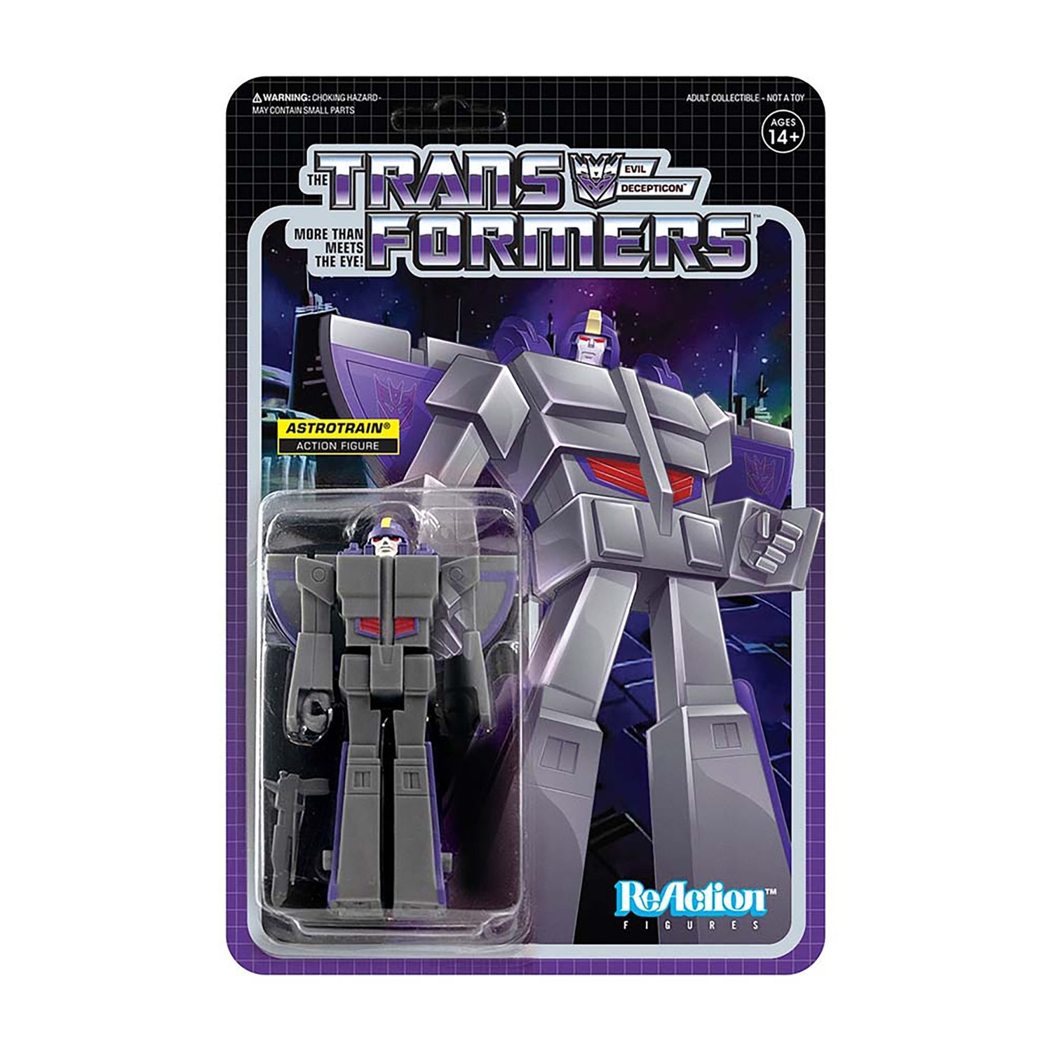 Super7 Transformers ReAction Figure - Astrotrain
