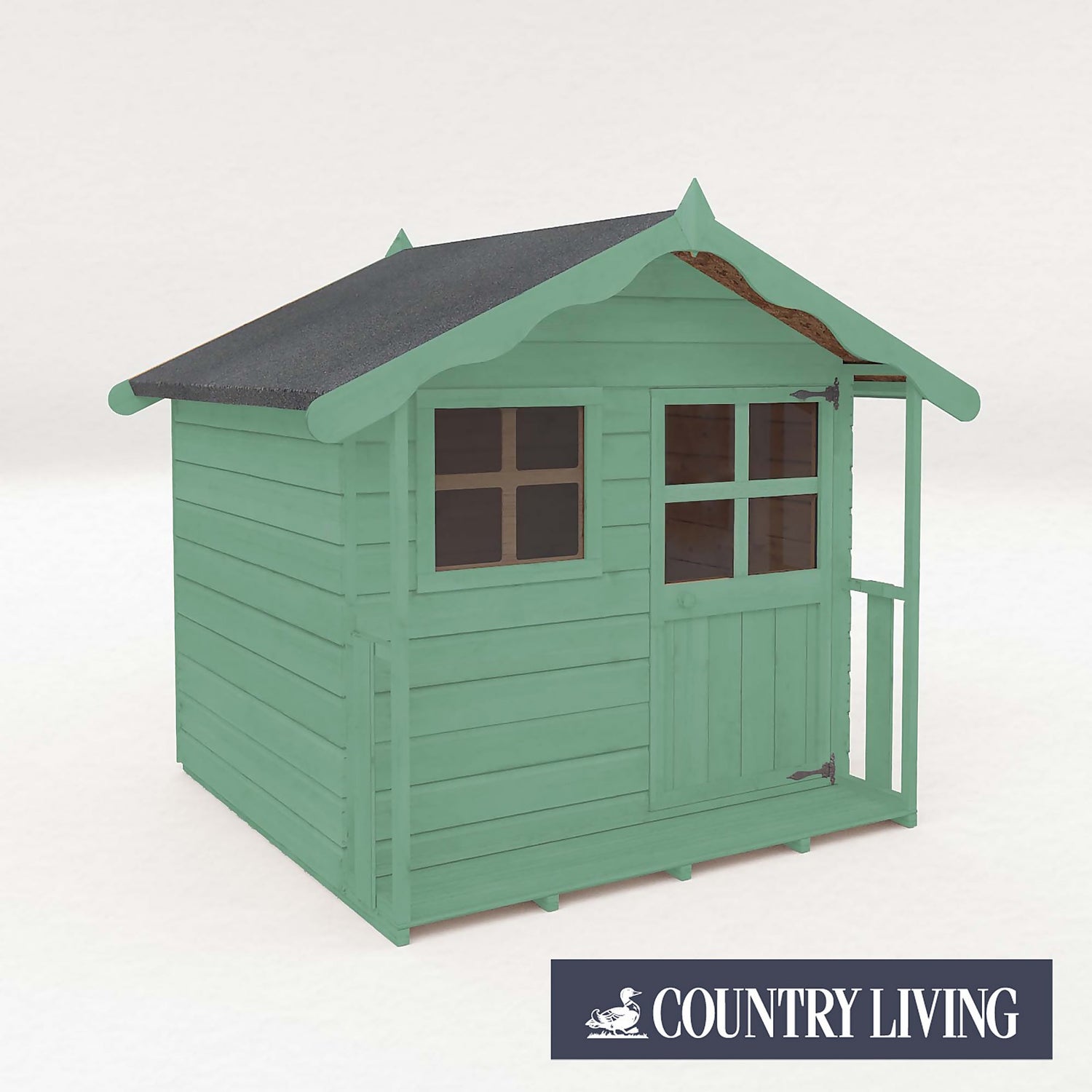 Country Living Wellow Playhouse Painted Installation Aurora Green