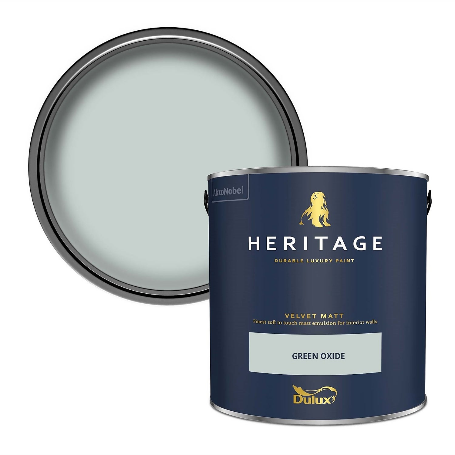 Dulux Heritage Matt Emulsion Paint Green Oxide 2 5l Homebase