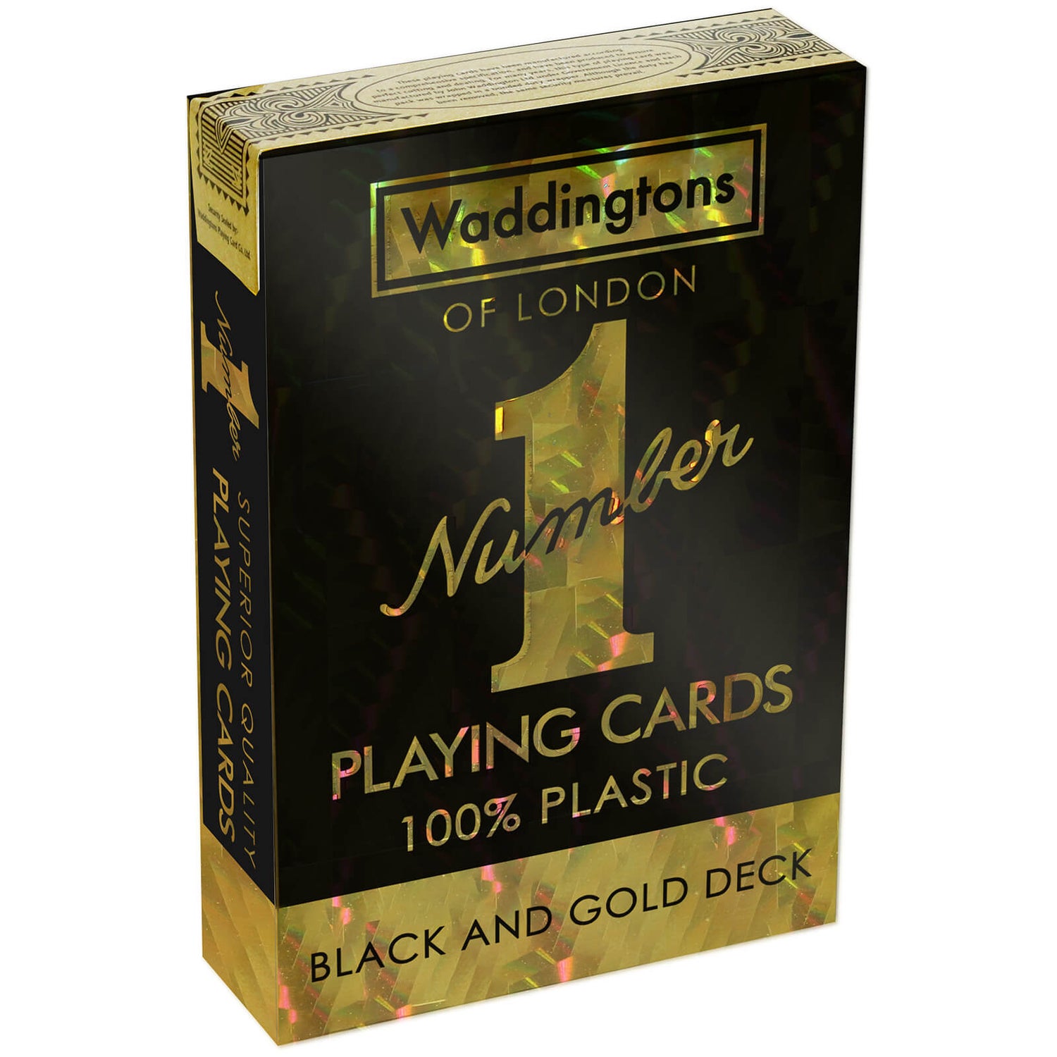 Black and Gold Waddingtons No 1 Playing Cards