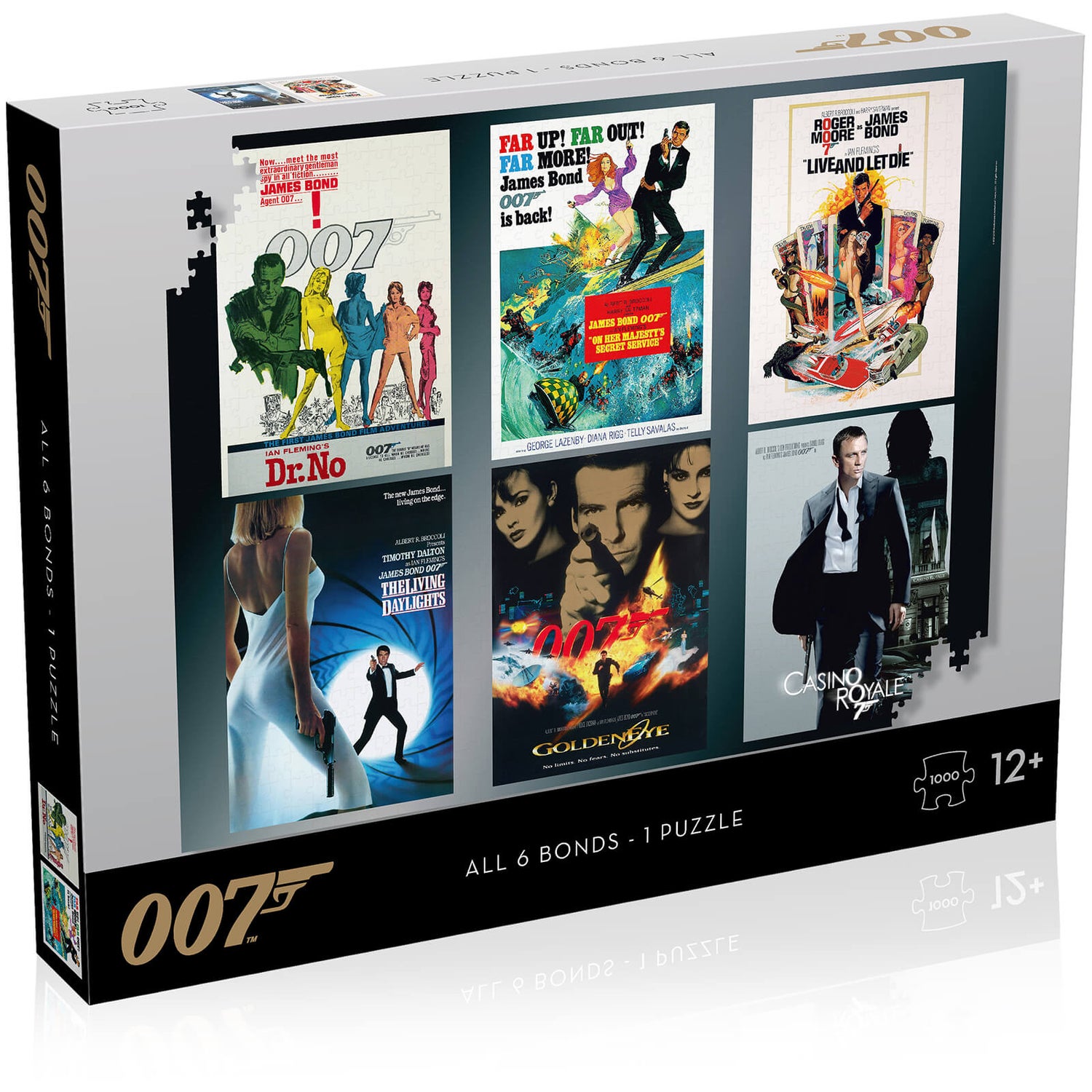 James Bond Actor Debut Posters 1000 piece Jigsaw Puzzle
