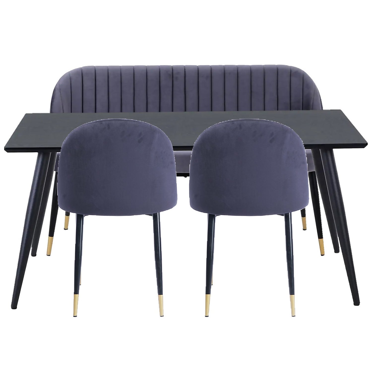 Dining table with bench and 2 chairs sale