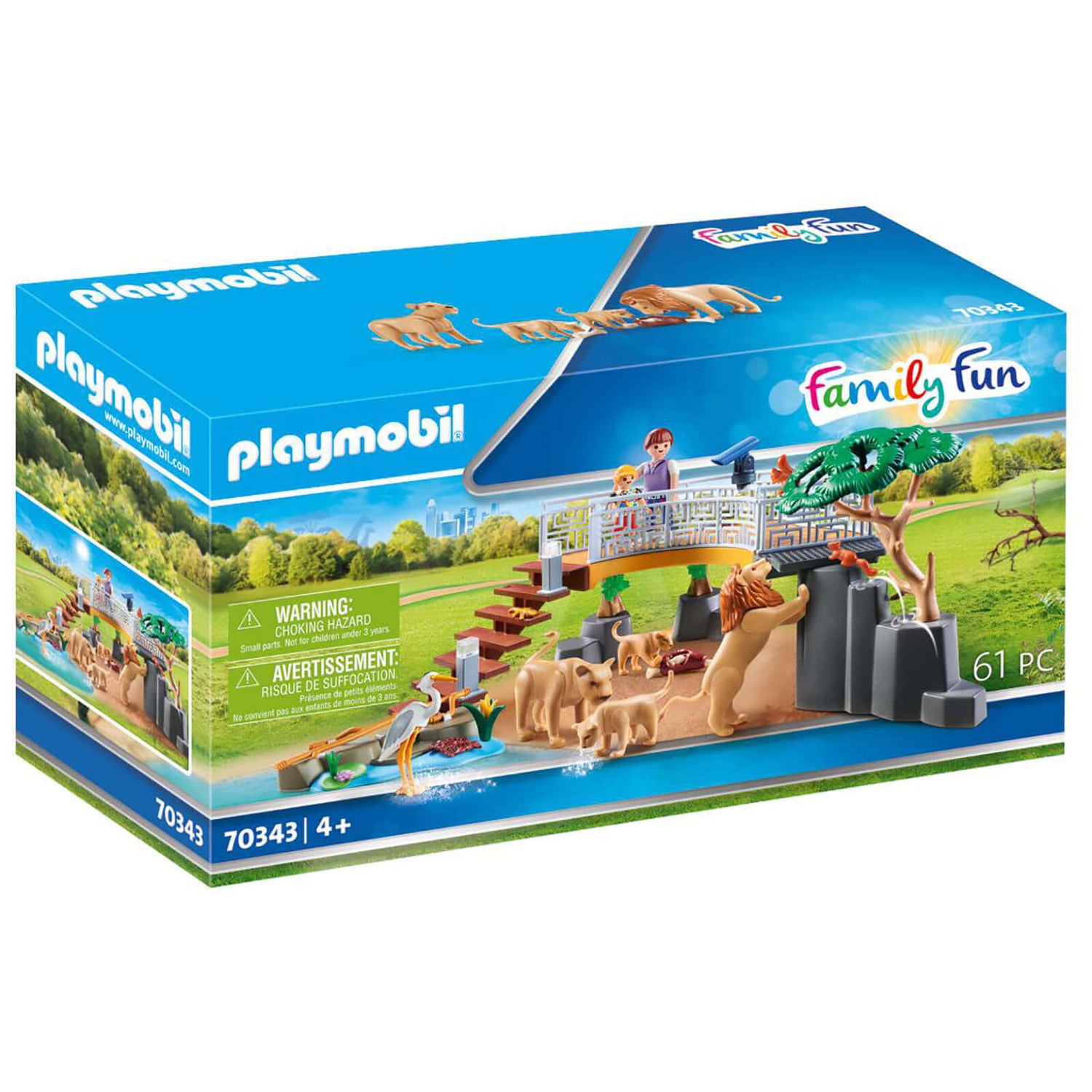 Playmobil Family Fun Outdoor Lion Enclosure (70343)