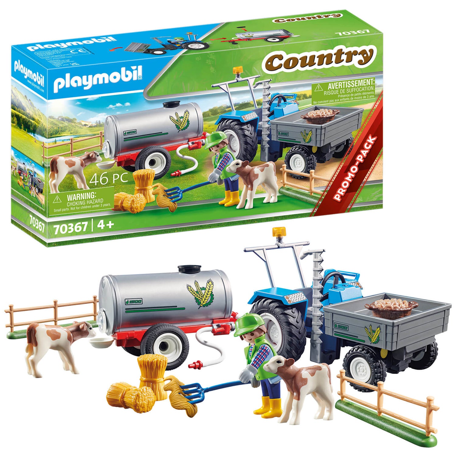 Playmobil Country Agriculteur avec faucheuse et citerne (70367)