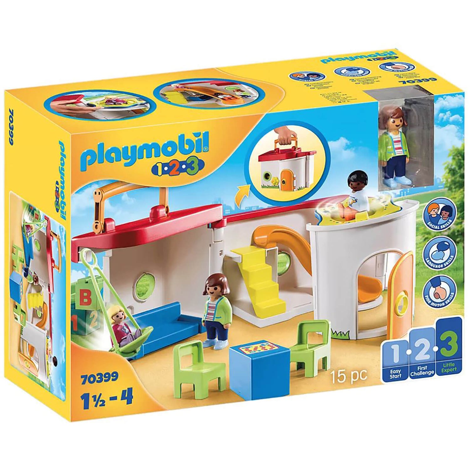 Playmobil 1.2.3 My Take Along Preschool For 18+ Months (70399)