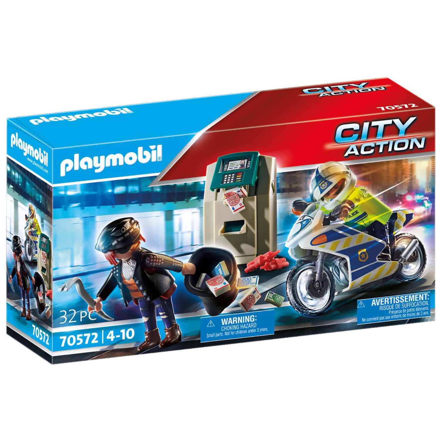 Playmobil City Actie Politie Bankovervaller Achtervolging (70572)